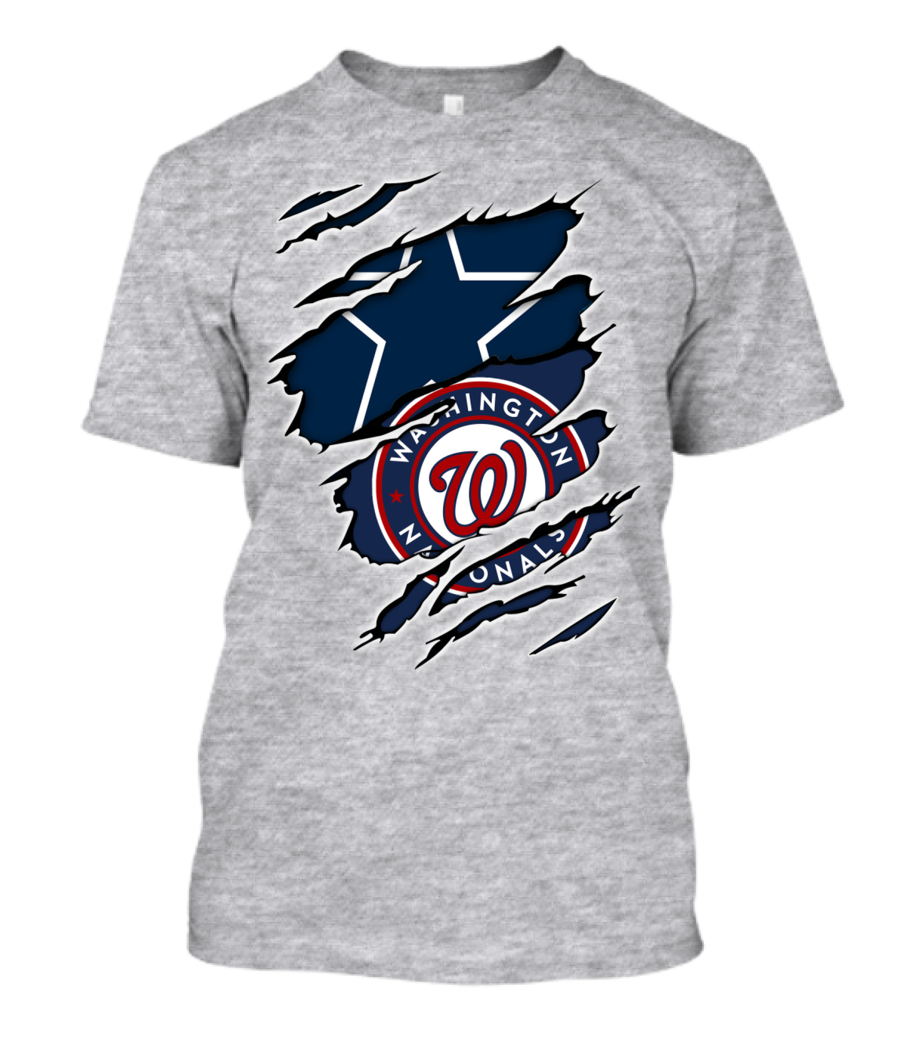 Dallas Cowboys Washington Nationals Crossover T-Shirt