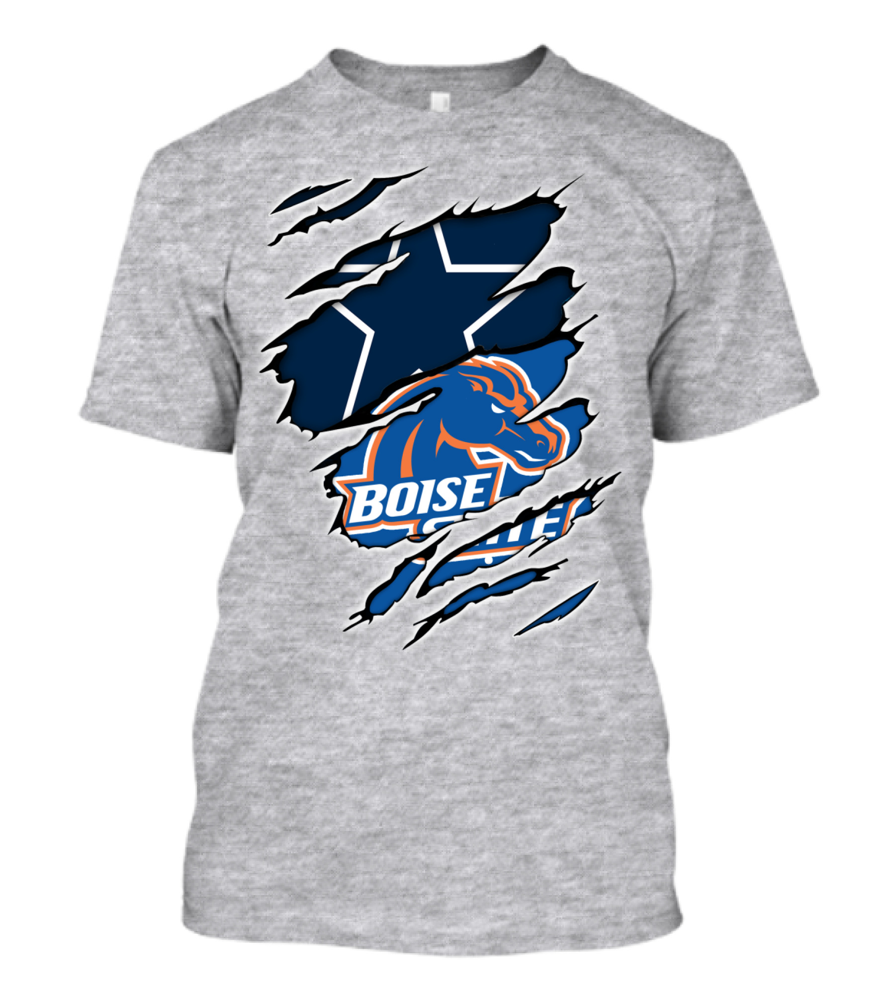 Boise State Cowboys Star Logo Mashup T-Shirt