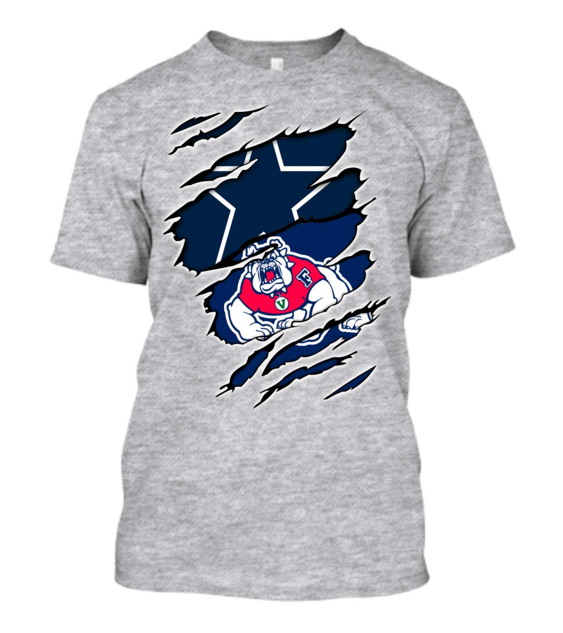 Fresno State Bulldogs Cowboys Star Integration T-Shirt