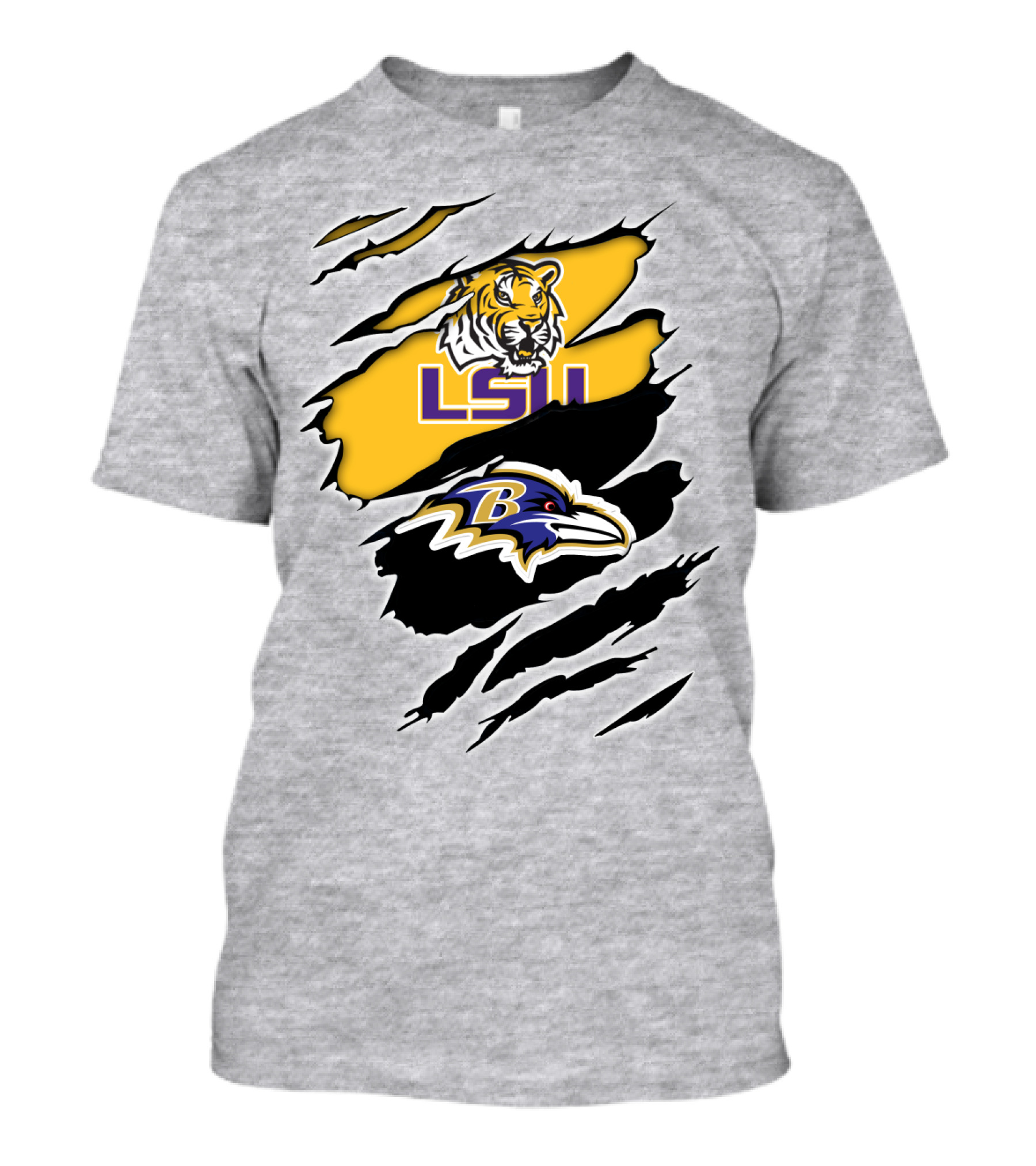 LSU Tigers Baltimore Ravens Claw T-Shirt