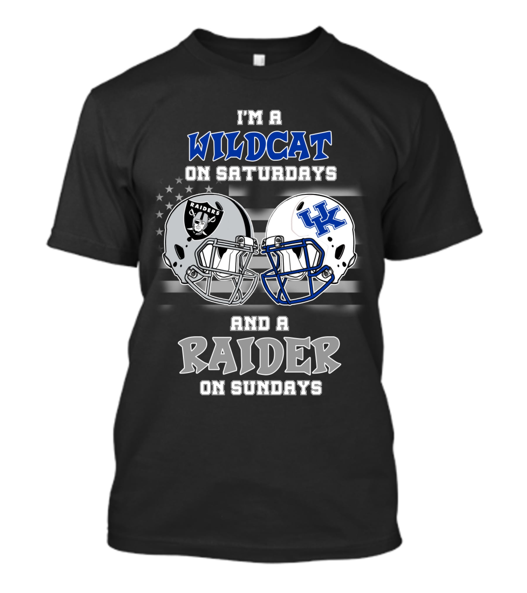 I'm A Wildcat On Saturdays And A Raider On Sundays T-Shirt