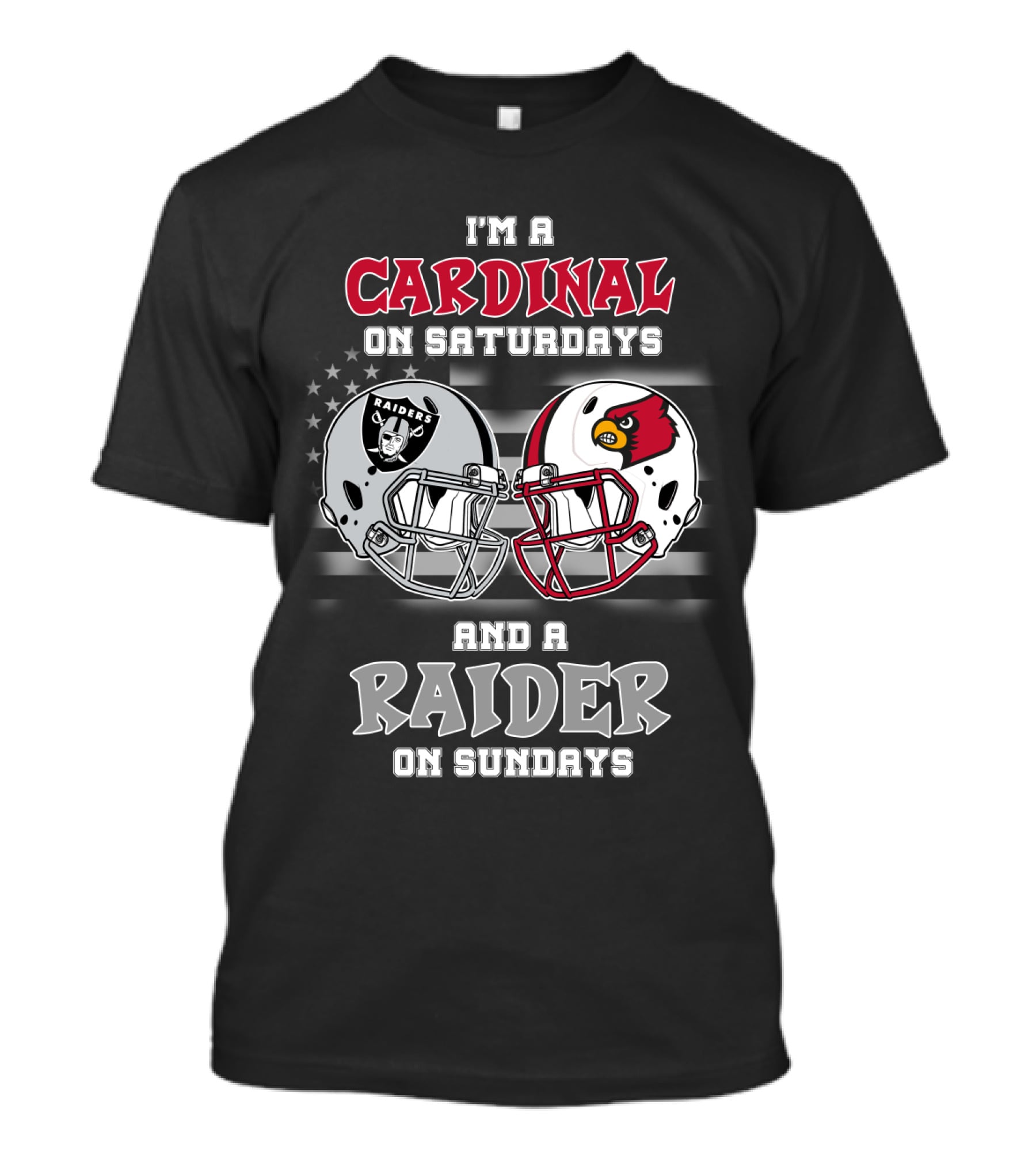 I'm A Cardinal On Saturdays And A Raider On Sundays T-Shirt