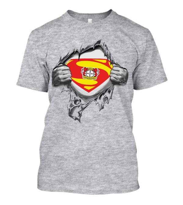 Superman Bayer 04 Leverkusen DFL Logo Tear T-Shirt