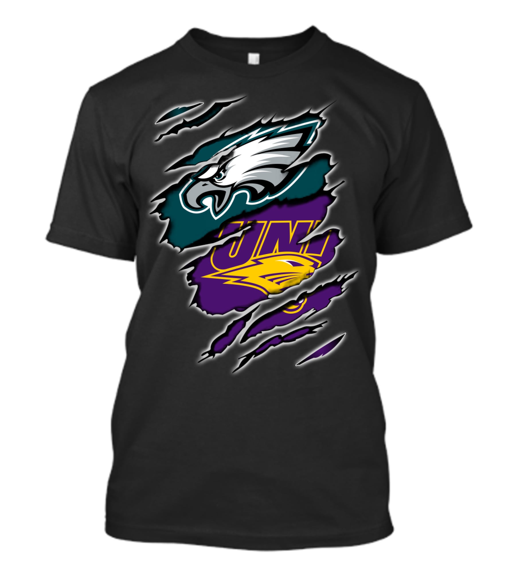 Eagles University UNI Panther Torn Rip T-Shirt