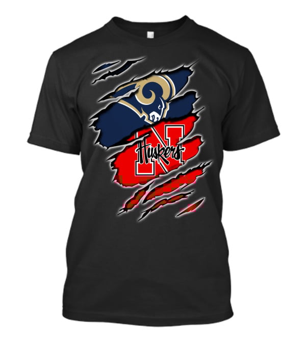 Rams Huskers Scratch Claw T-Shirt