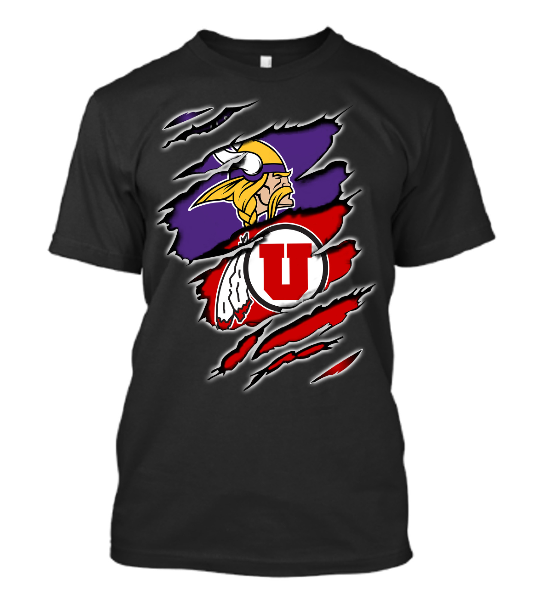 Minnesota Vikings Utah Utes Collaboration T-Shirt