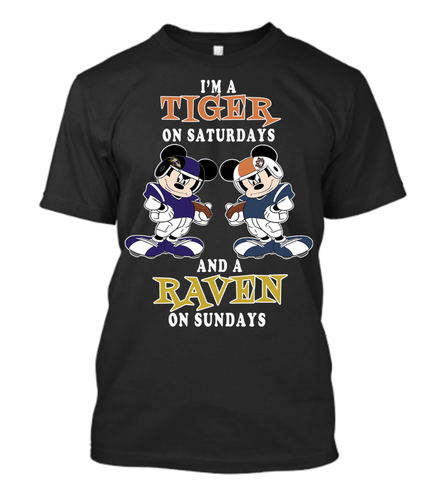 I'm A Tiger On Saturdays And A Raven On Sundays T-Shirt