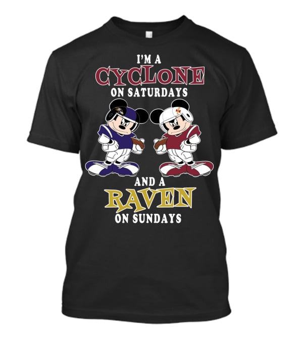 I'm A Cyclone On Saturdays And A Raven On Sundays T-Shirt