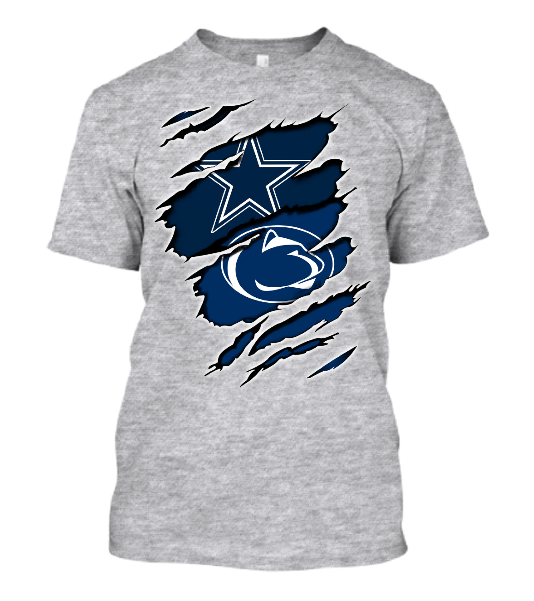 Dallas Cowboys Penn State Logo Fusion T-Shirt