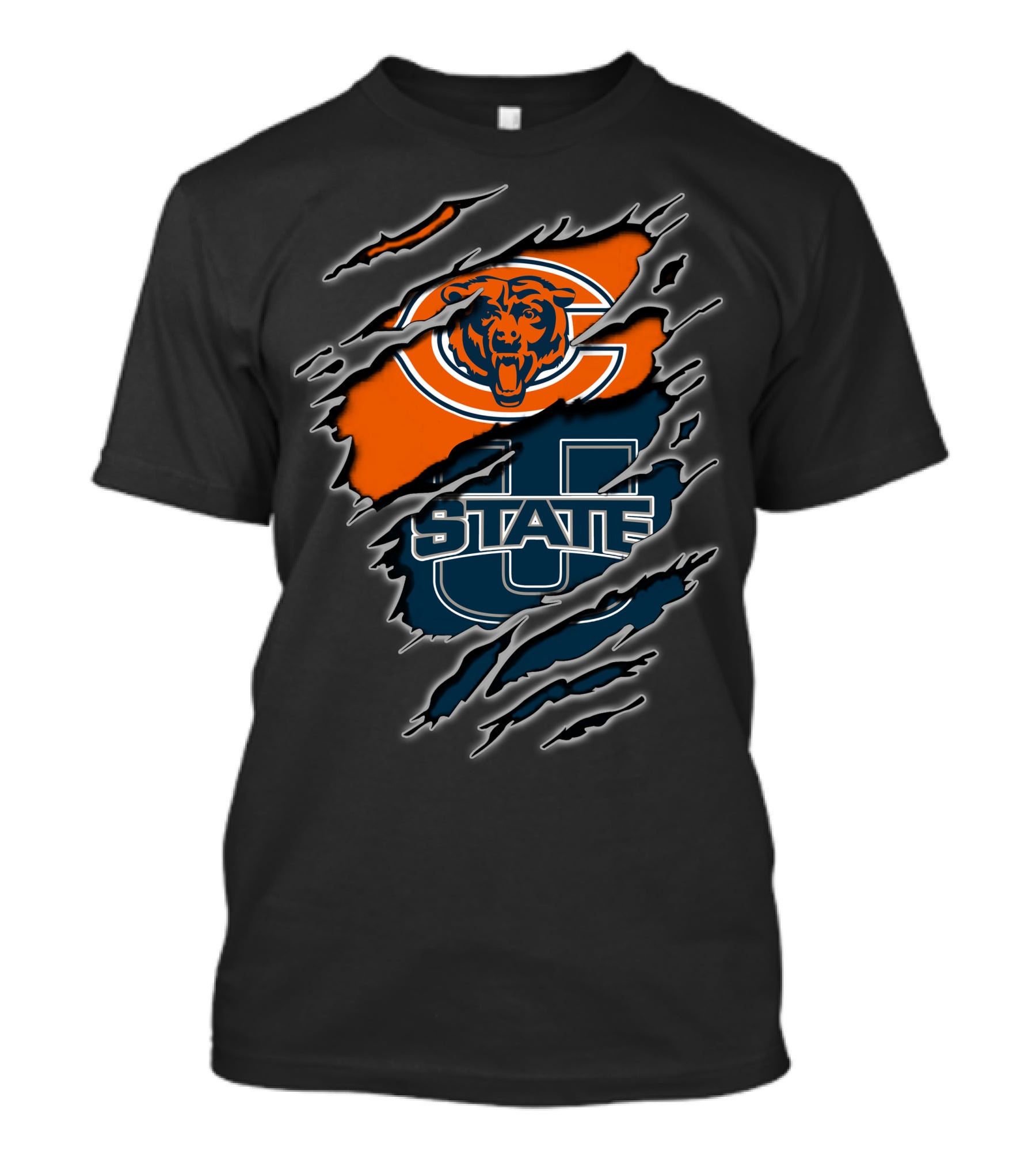 Chicago Bears Utah State Aggies Collaboration T-Shirt