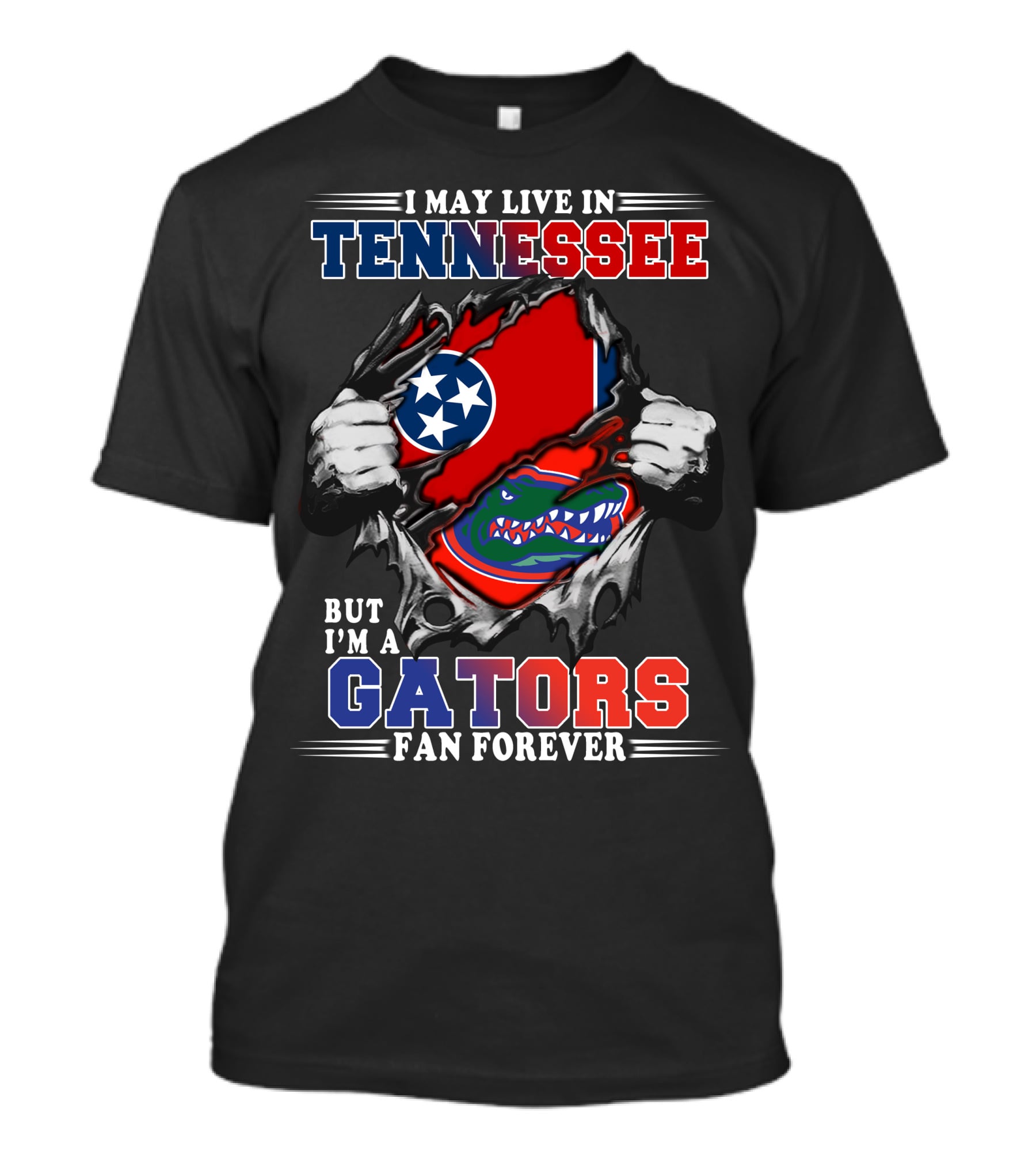 Tennessee Living Gators Fan Forever Gators-Tennessee T-Shirt