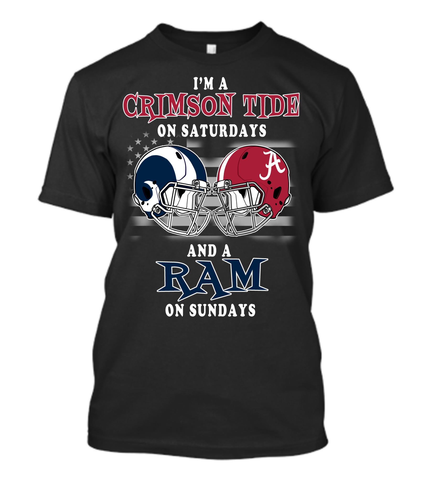 I'm A Crimson Tide On Saturdays And A Ram On Sundays T-Shirt