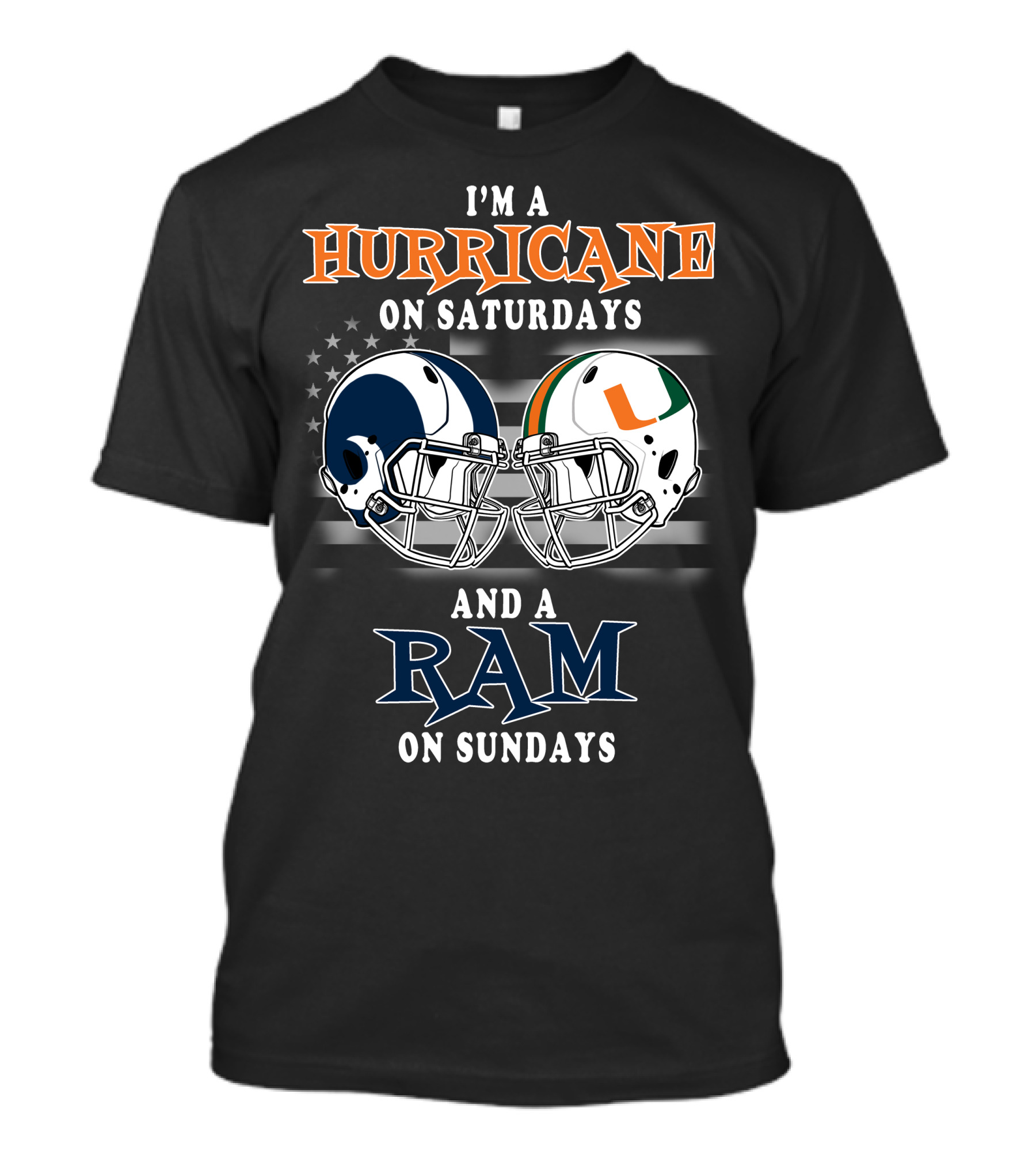 I'm A Hurricane On Saturdays And A Ram On Sundays T-Shirt