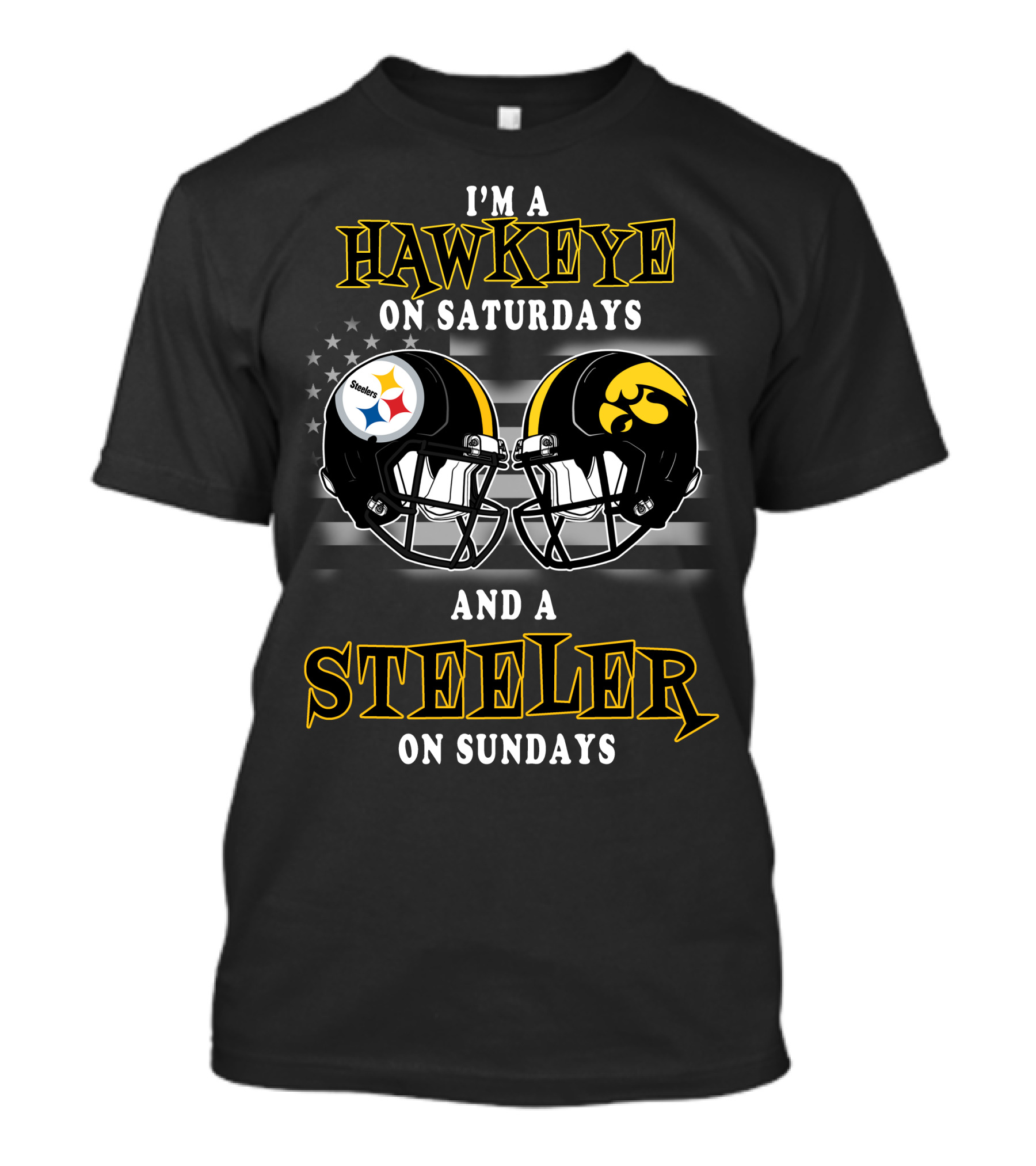 I’m A Hawkeye On Saturdays And A Steeler On Sundays T-Shirt