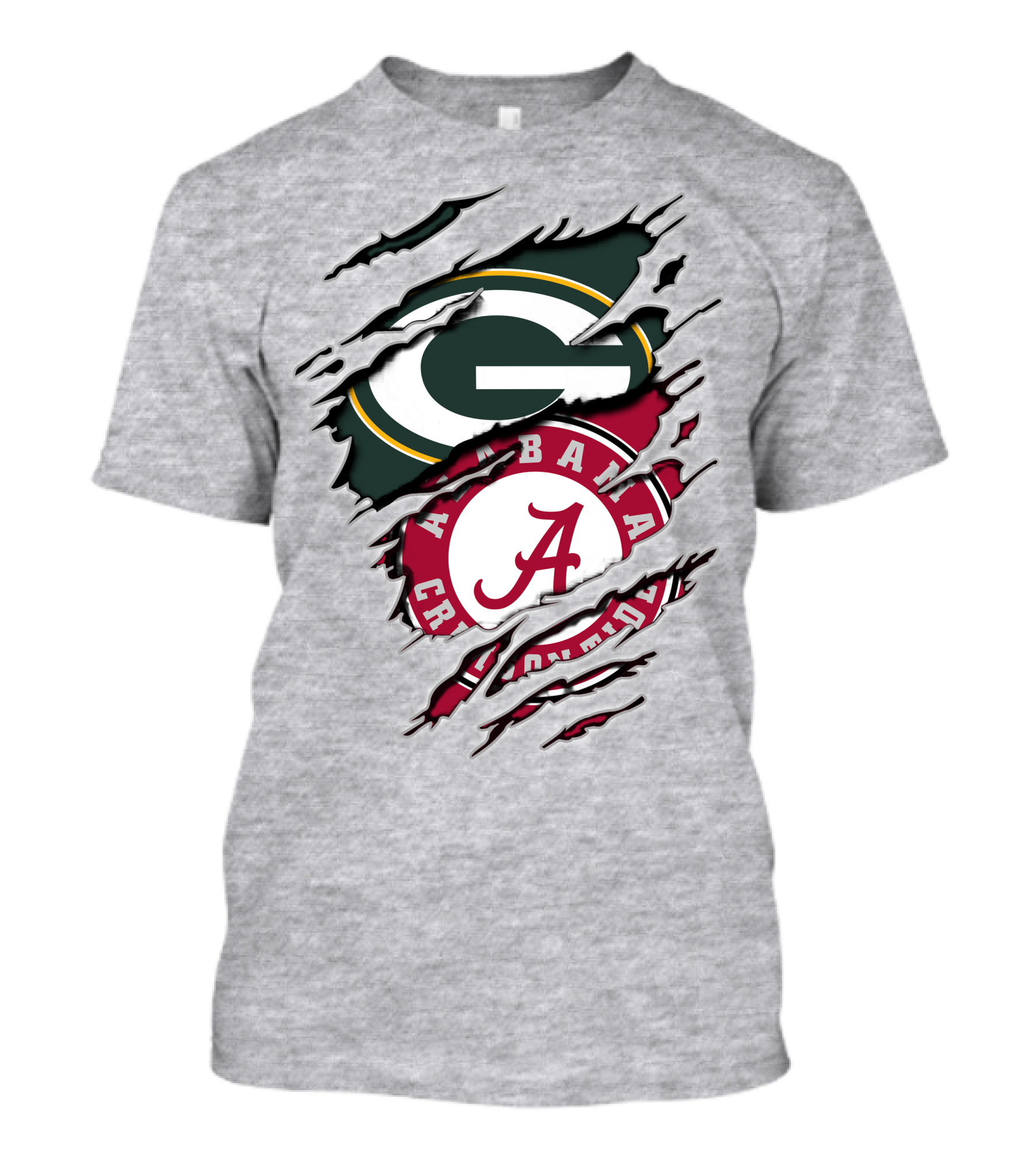 Green Bay Packers Alabama Crimson Tide Fan Combo T-Shirt
