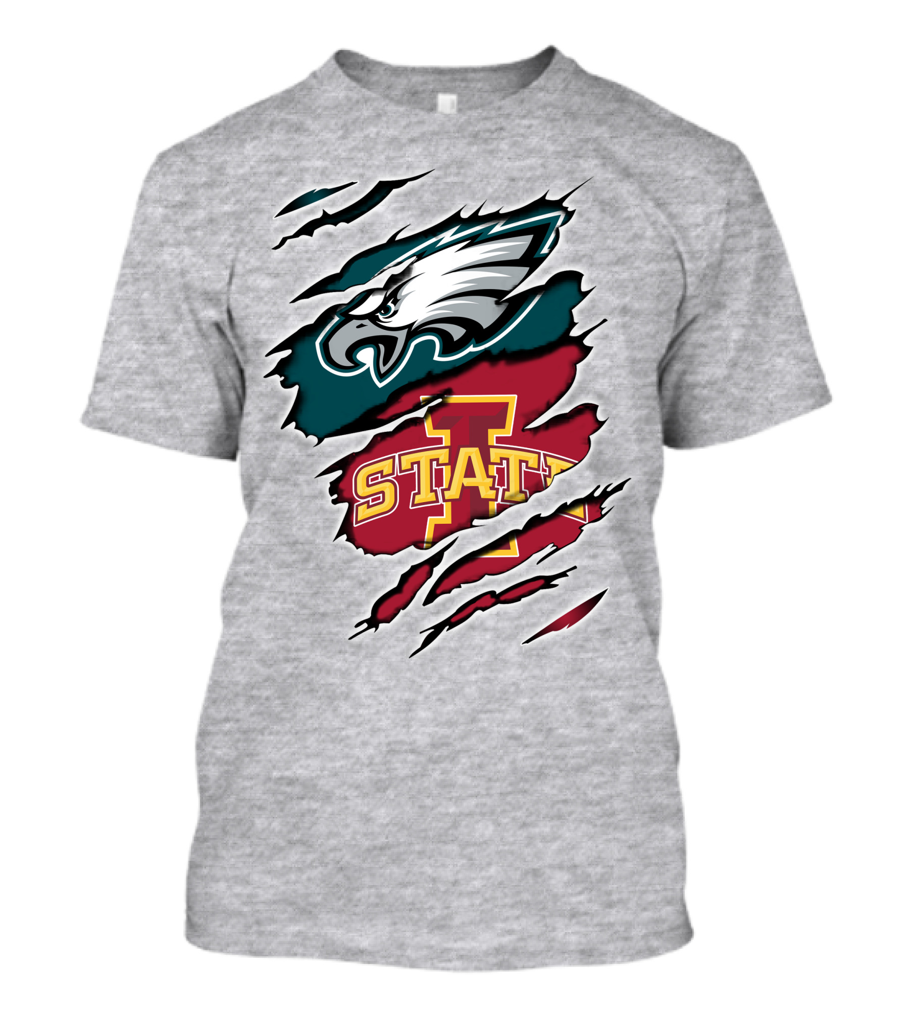 Philadelphia Eagles Iowa State Torn Claw T-Shirt