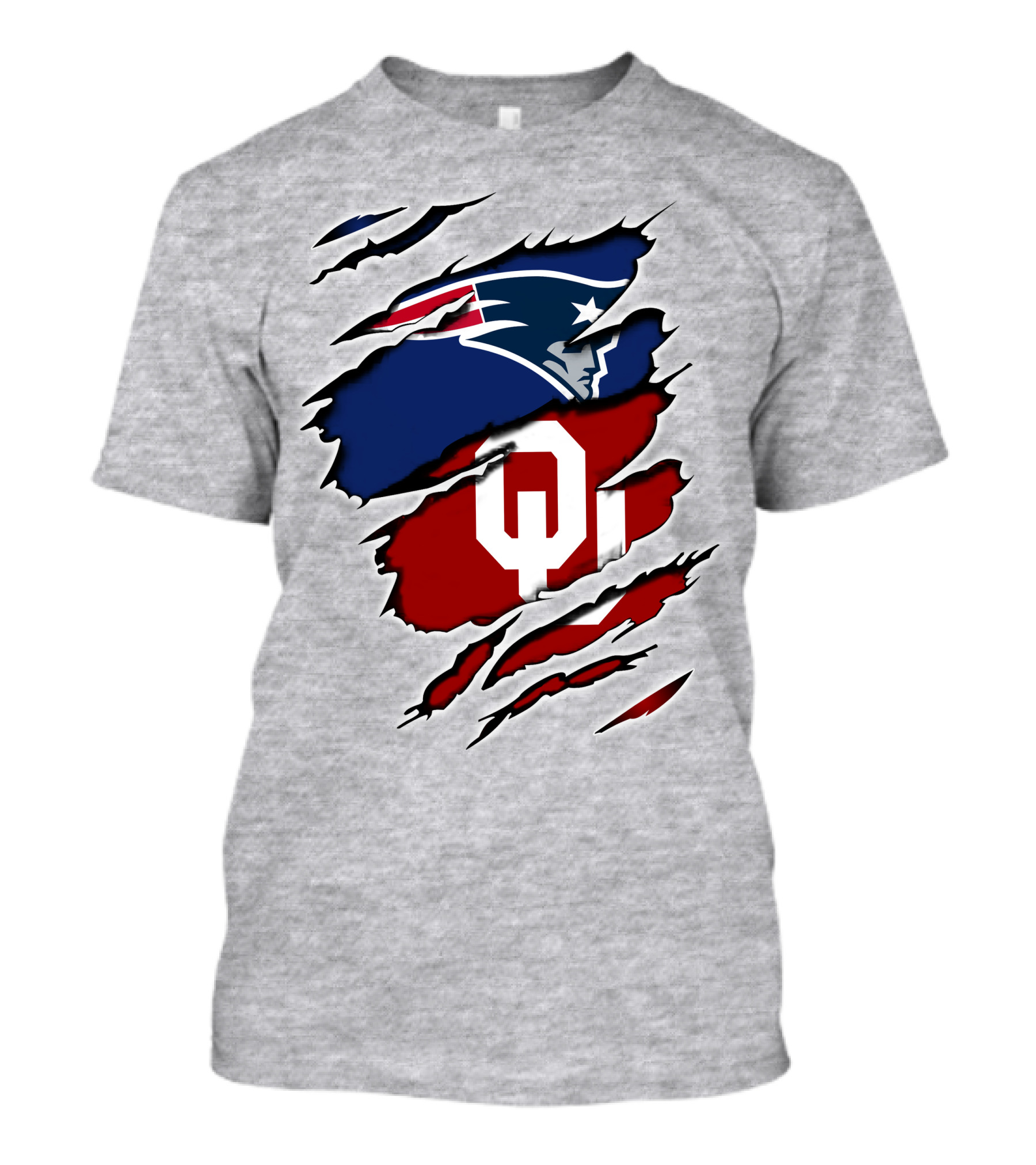 Patriots Sooners OU Logo Under Patriots Emblem T-Shirt