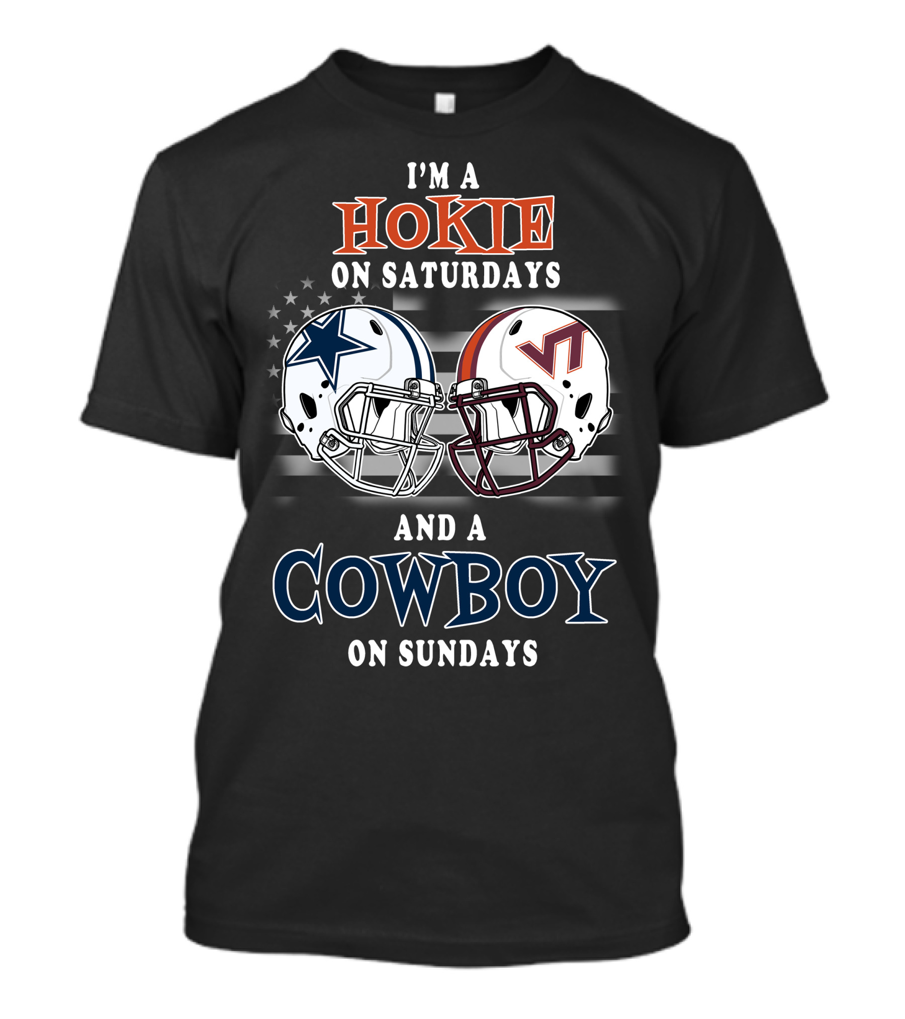 I'm A Hokie On Saturdays And A Cowboy On Sundays T-Shirt
