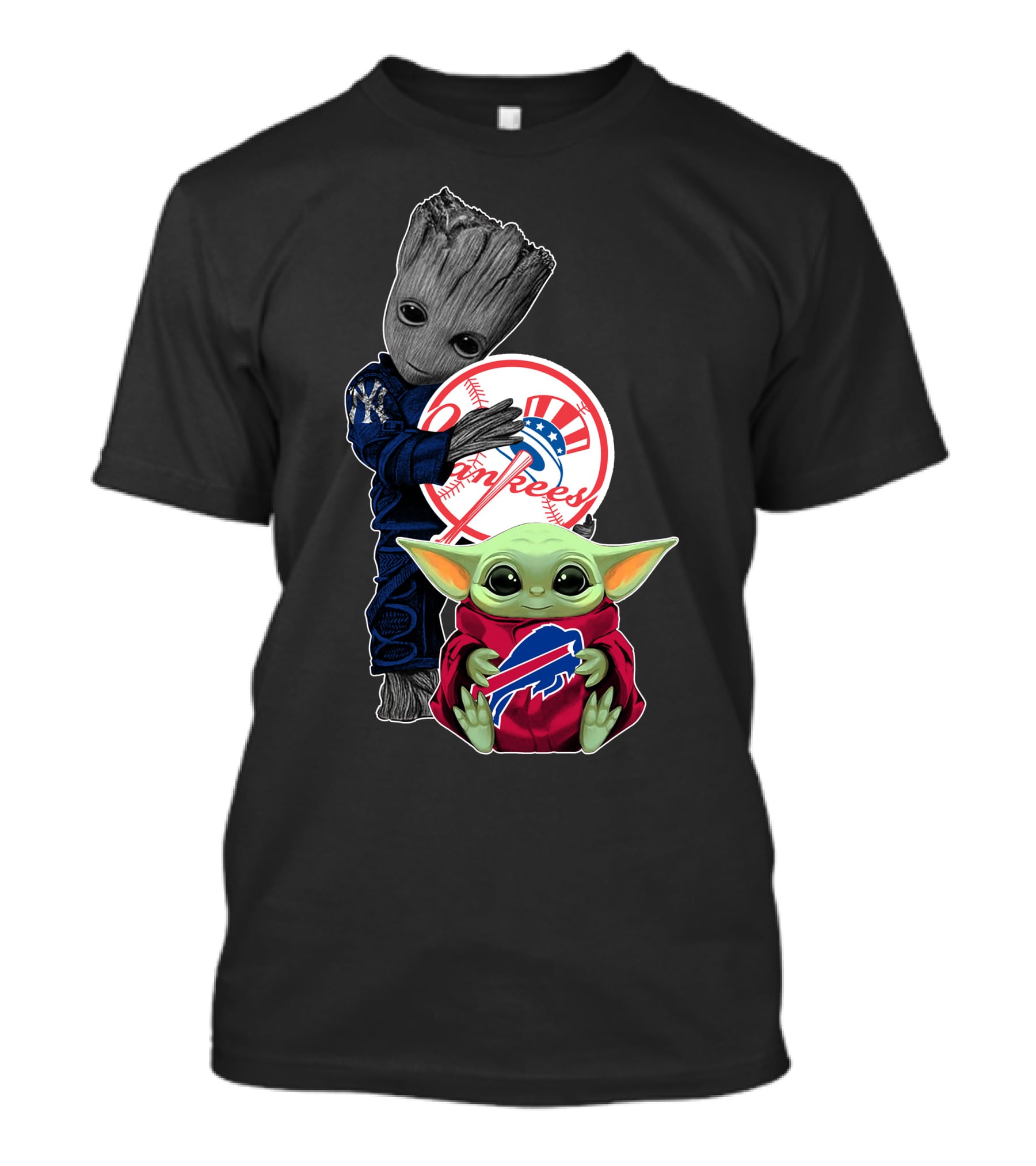 Yankees Guardians Babysitter Bills Baby Yoda T-Shirt
