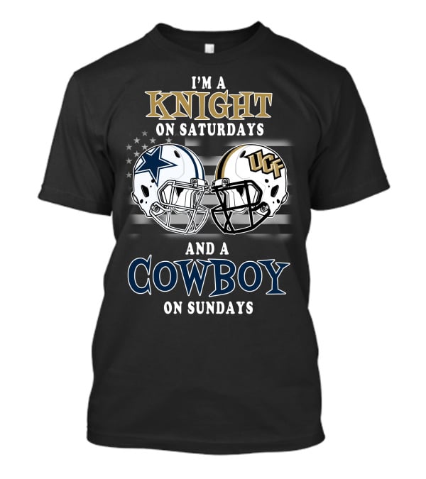I'm A Knight On Saturdays And A Cowboy On Sundays UCF Helmet And Star T-Shirt