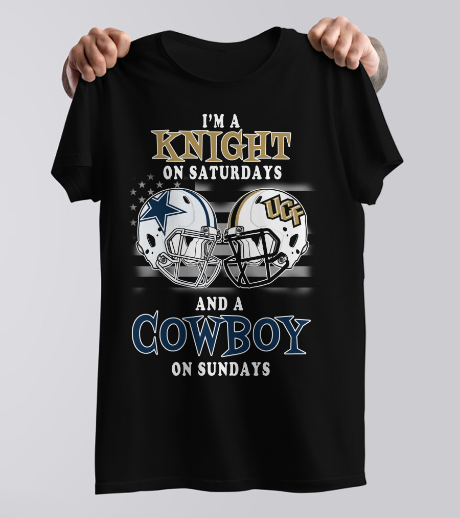 I'm A Knight On Saturdays And A Cowboy On Sundays UCF Helmet And Star T-Shirt