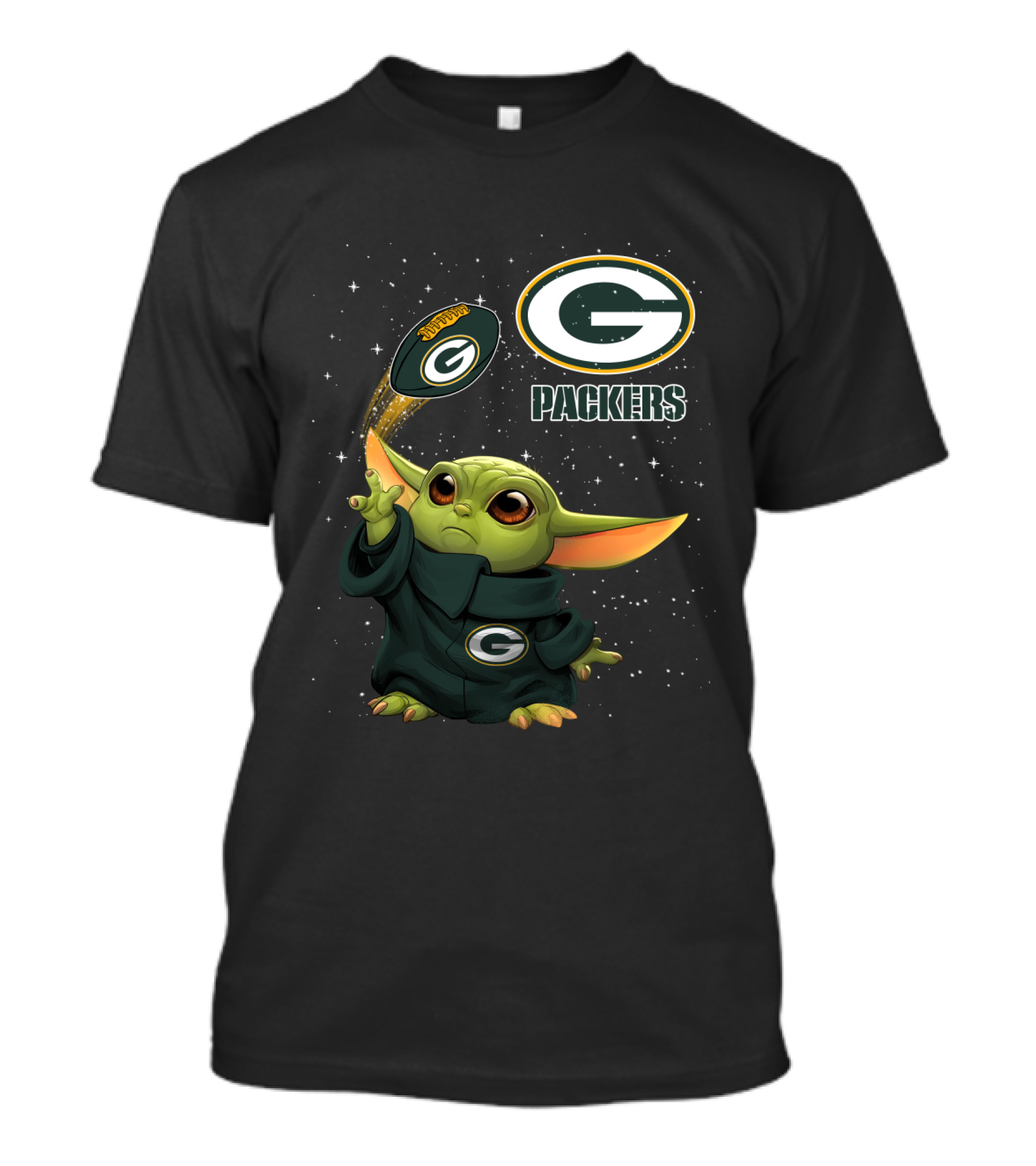 Baby Yoda Green Bay Packers Football Force G Packers T-Shirt