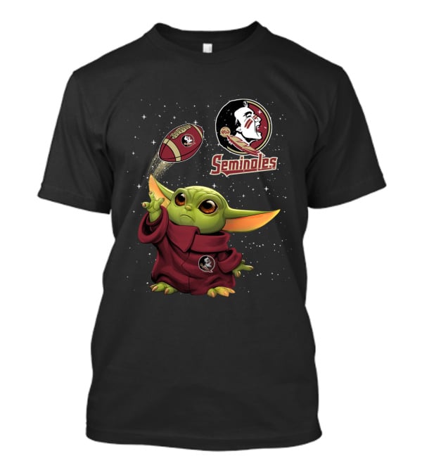 Baby Yoda Football Florida State Seminoles Magic T-Shirt