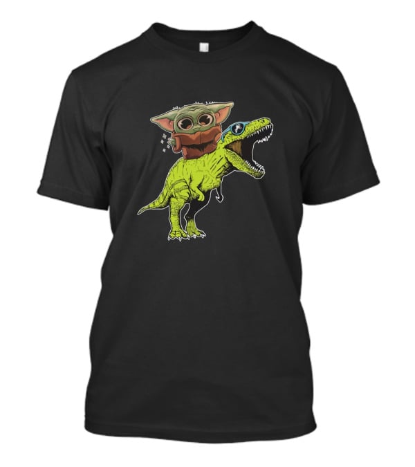 Dinosaur Baby Riding T-Rex T-Shirt