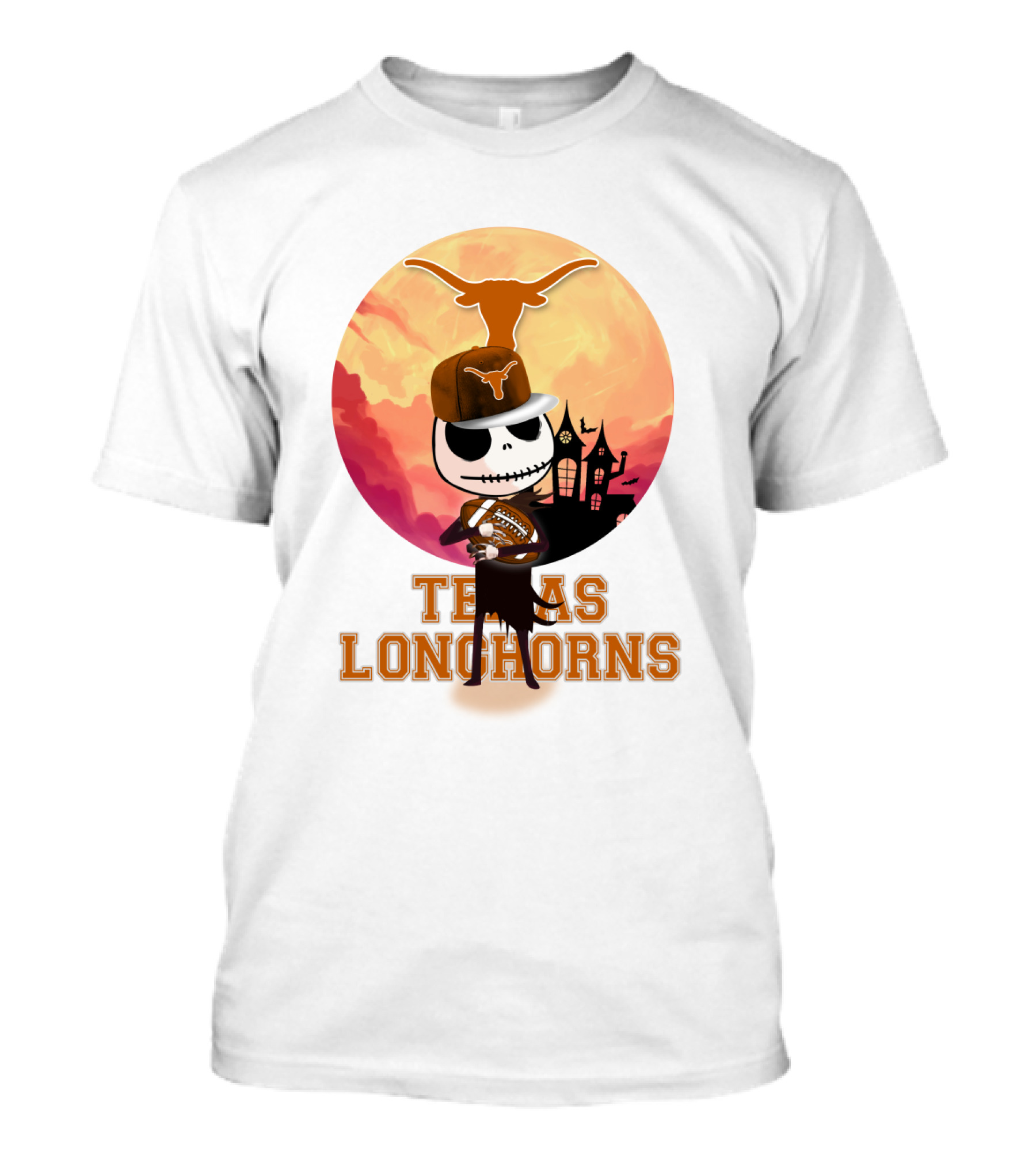 Texas Longhorns Football Skeleton Halloween T-Shirt