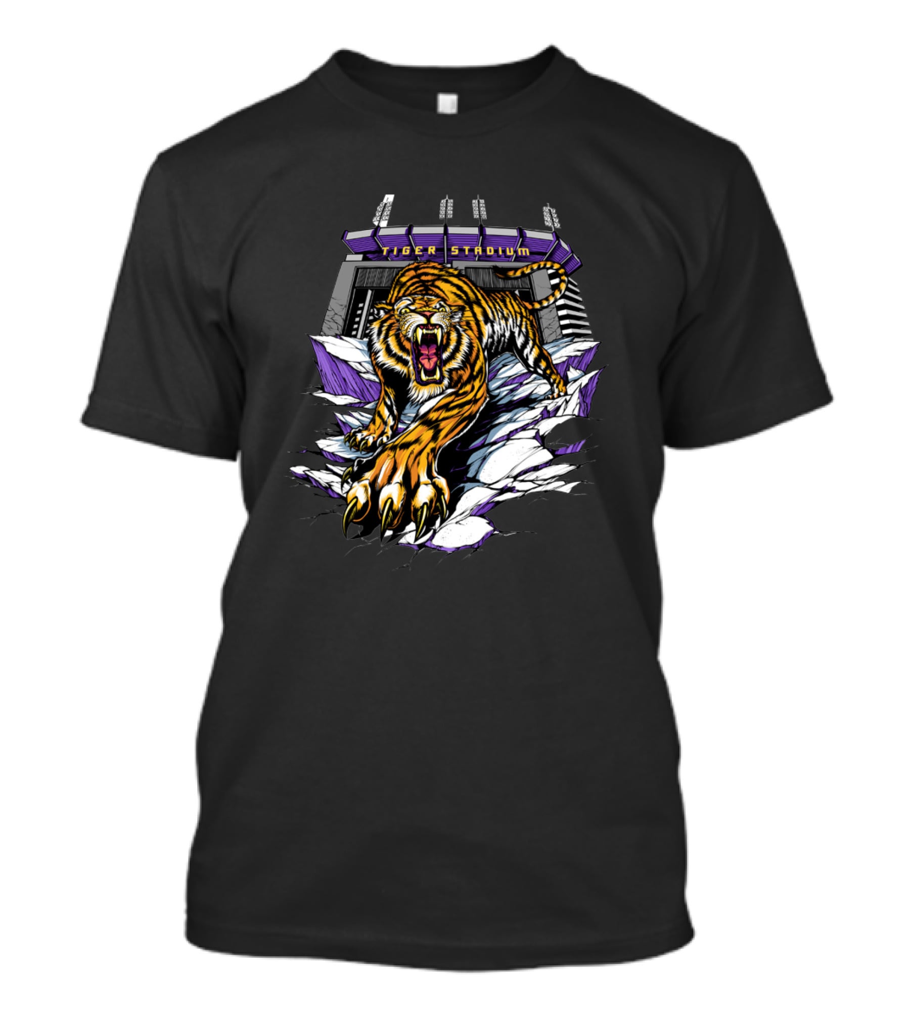 Tiger Stadium Roaring Tiger Breakthrough T-Shirt