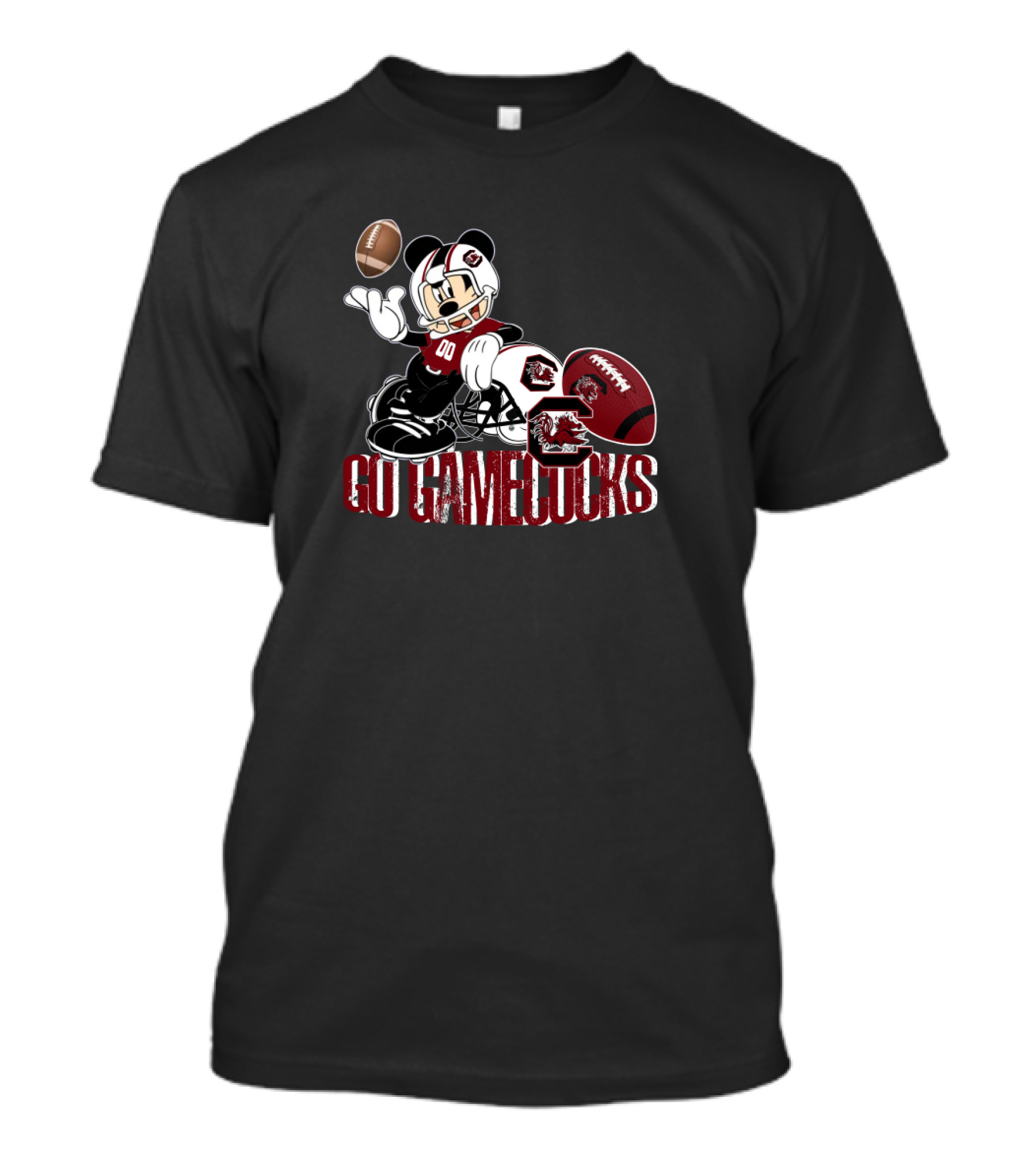 Go Gamecocks Football Mickey Team Spirit T-Shirt