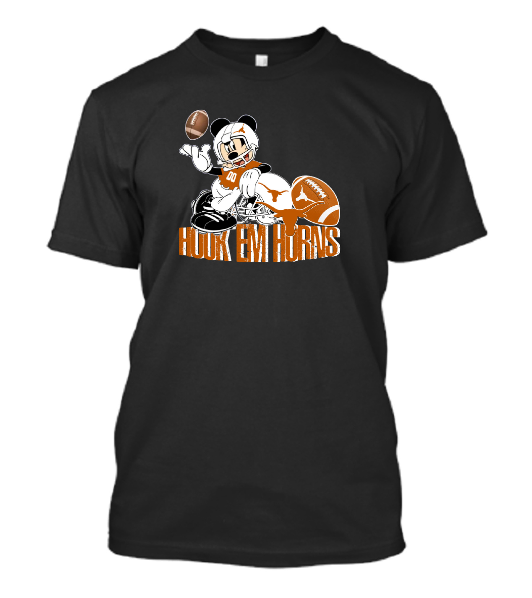 Hook 'Em Horns Football Mickey Chtnca8027 T-Shirt