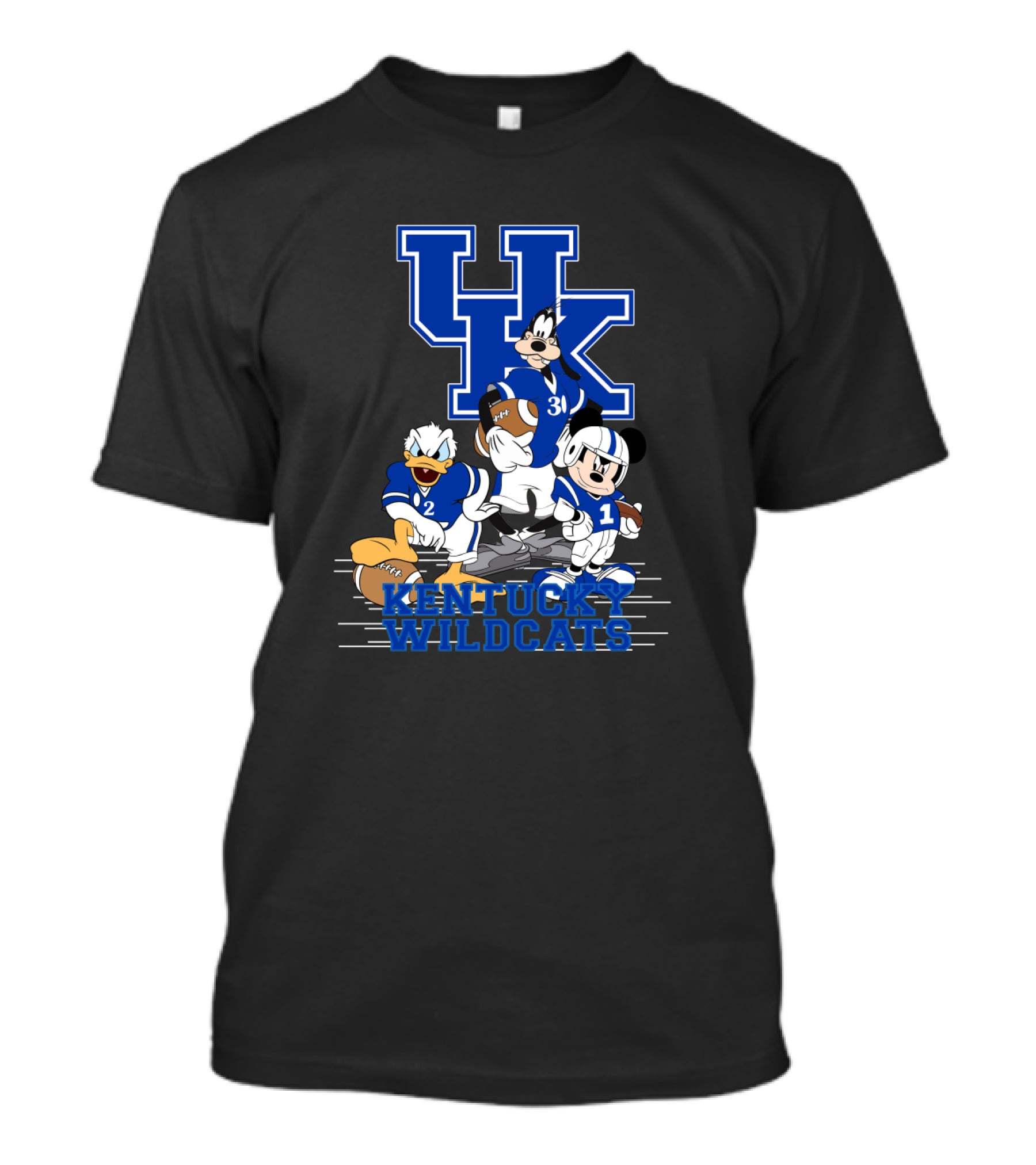 Kentucky Wildcats Mickey Donald Goofy Football Team Players T-Shirt