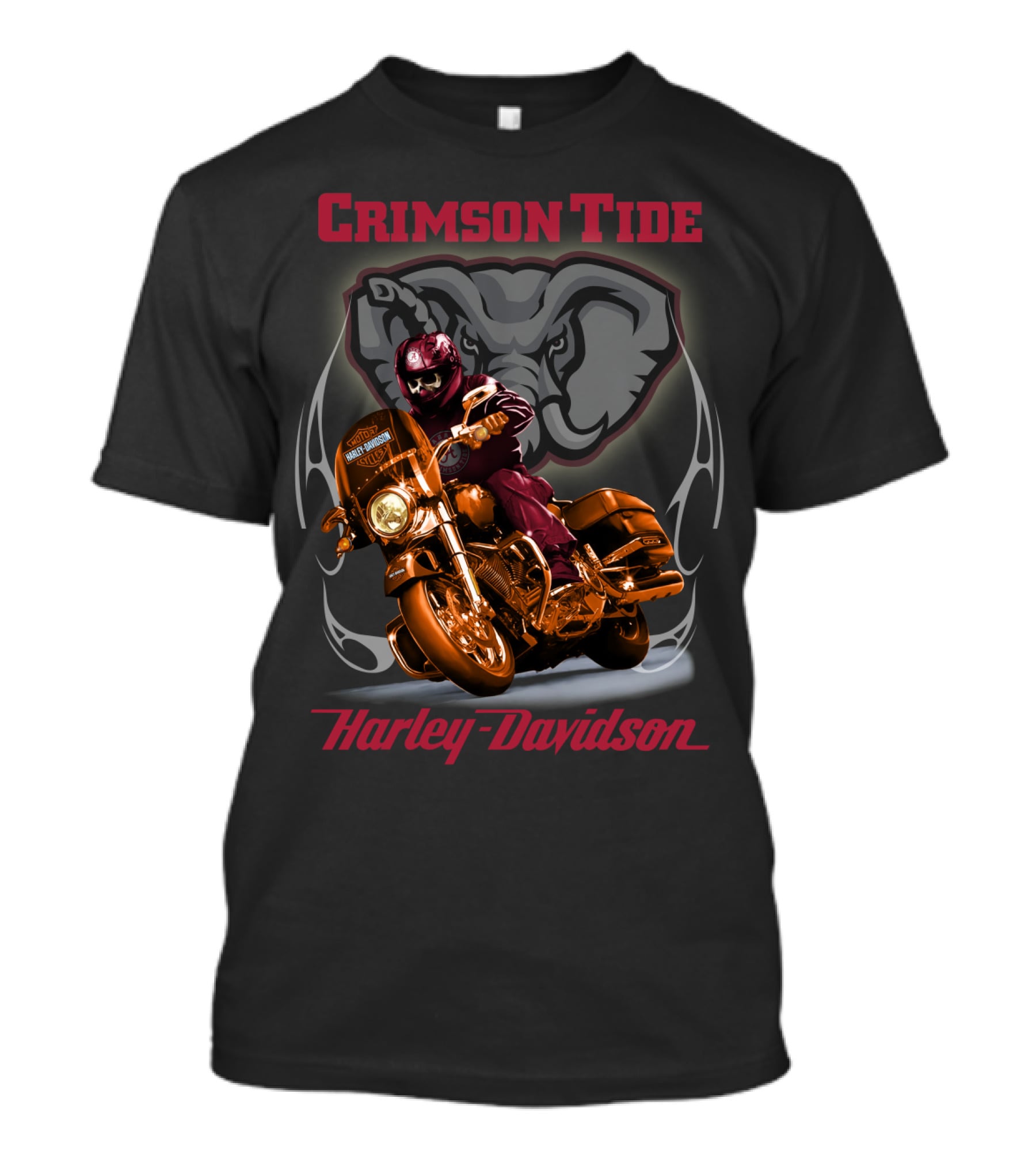 Crimson Tide Harley Davidson Hd02Ncaa Alabama Crimson Tide T-Shirt