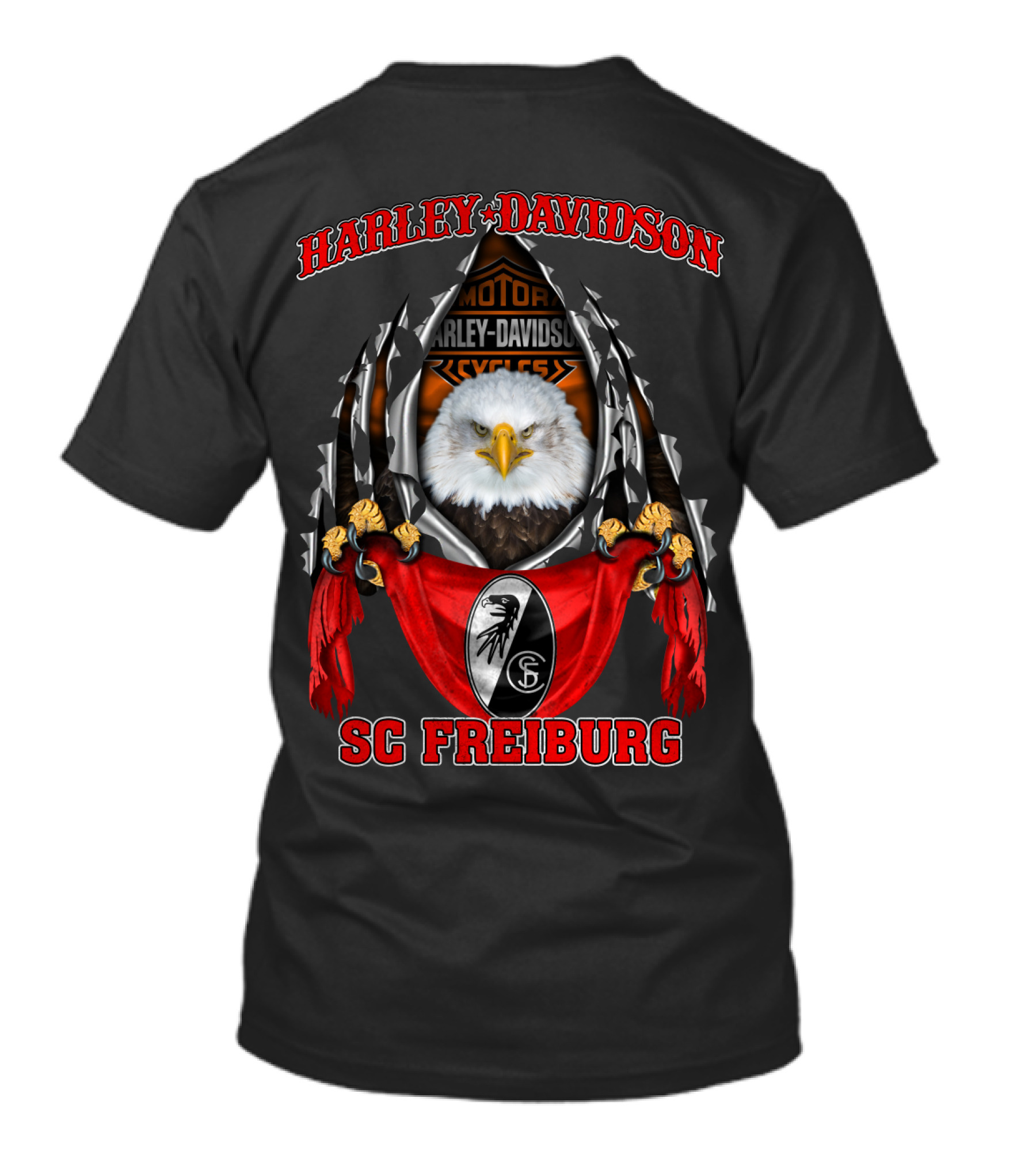 Harley Davidson Motorcycles Sc Freiburg Eagle T-Shirt