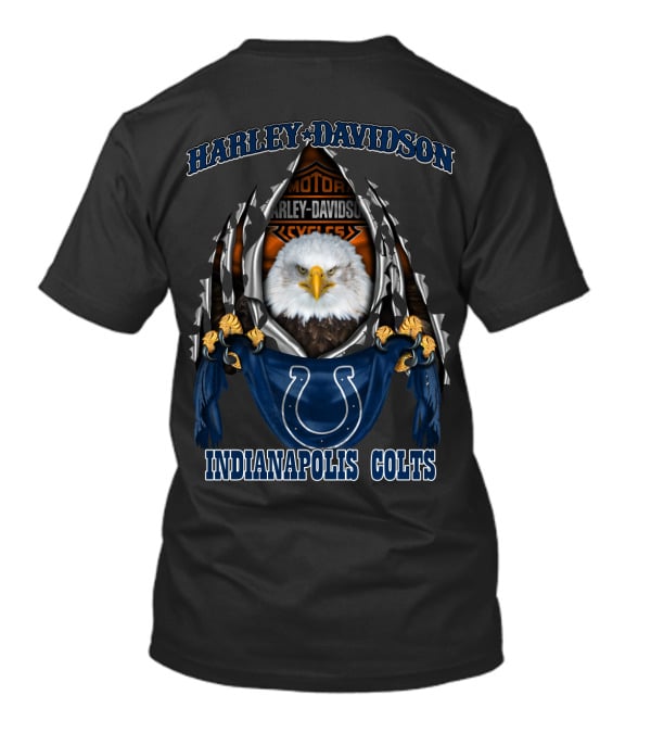 Harley Davidson Motor Indianapolis Colts Eagle T-Shirt