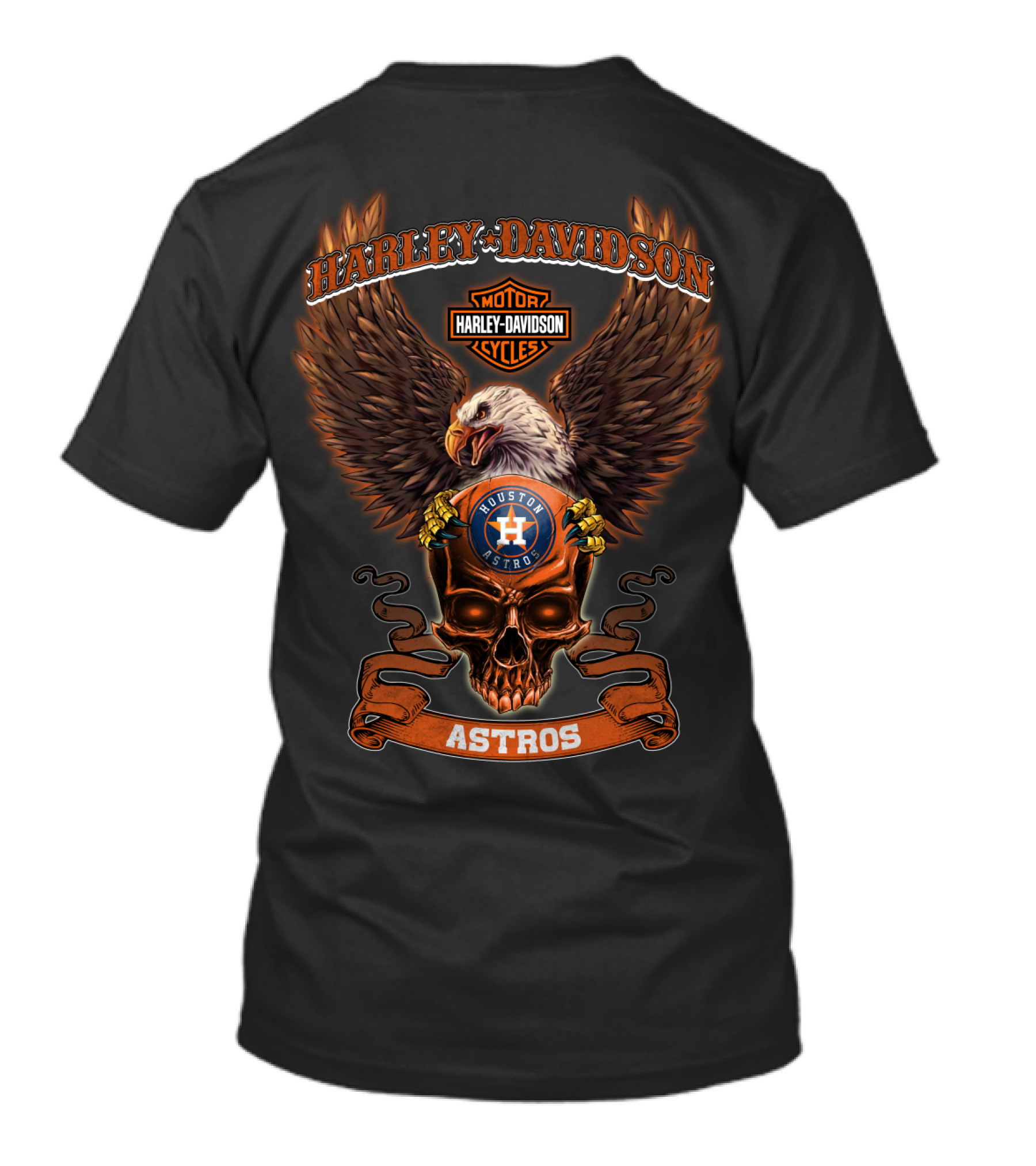 Harley Davidson Motorcycles Houston Astros Astros T-Shirt