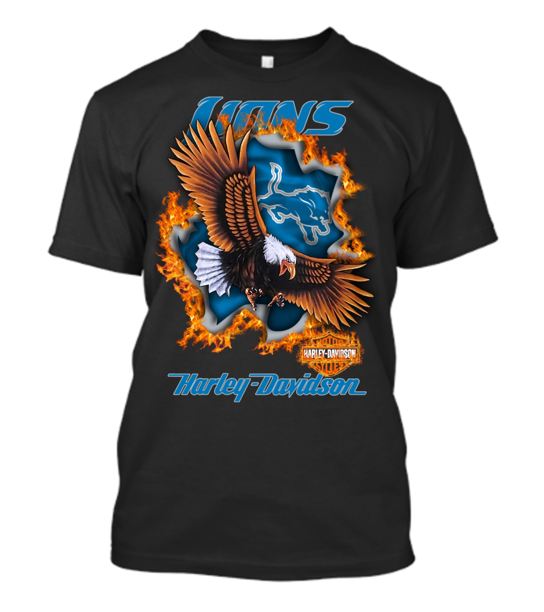 Lions Harley Davidson Nfl 84 Detroit Lions T-Shirt