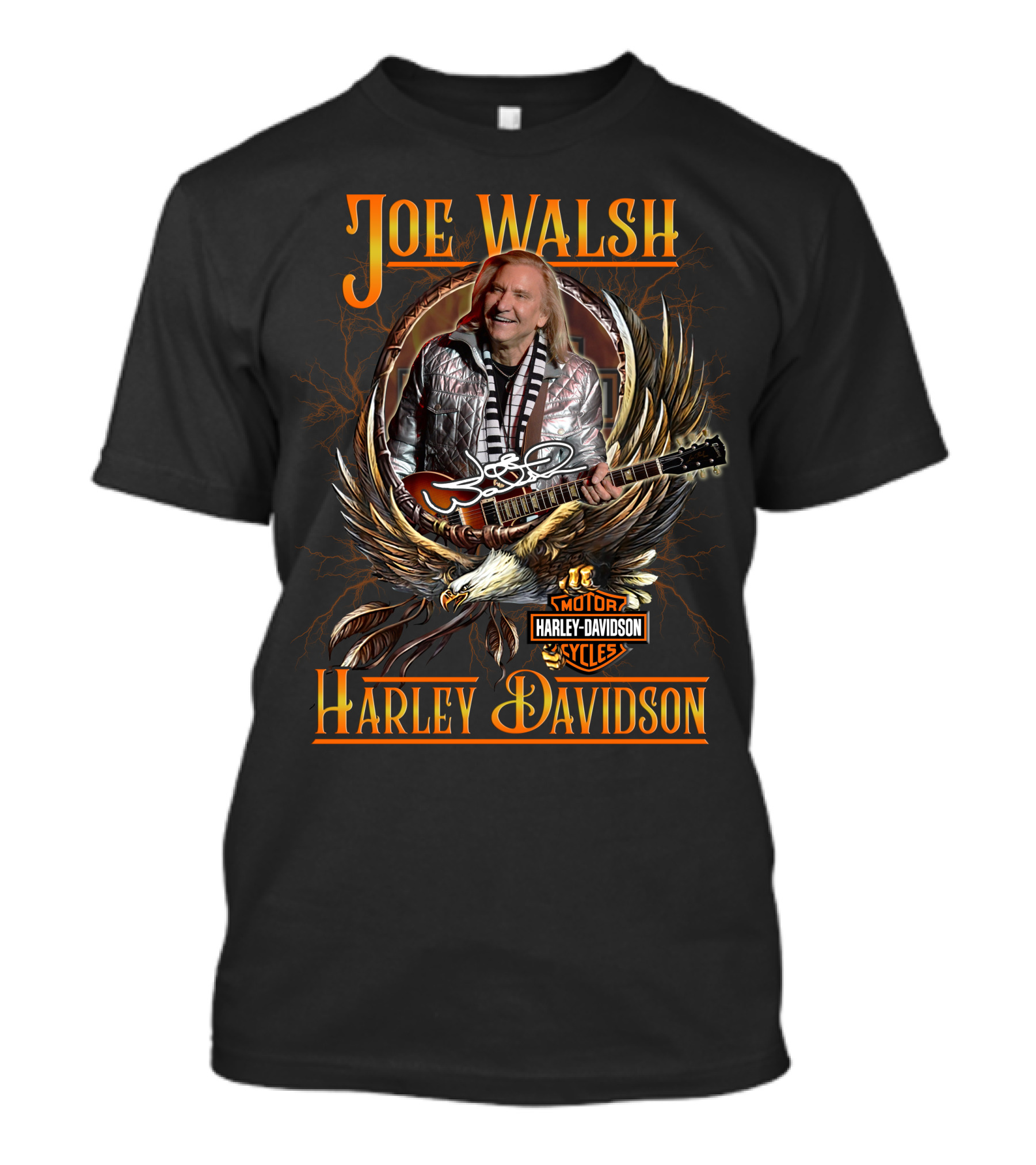 Joe Walsh Harley Davidson Motor Cycles Eagle T-Shirt