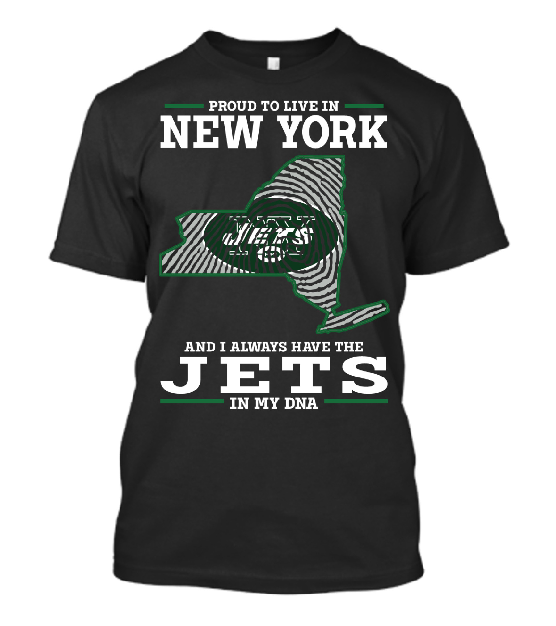 Proud To Live In New York Jets In My DNA T-Shirt