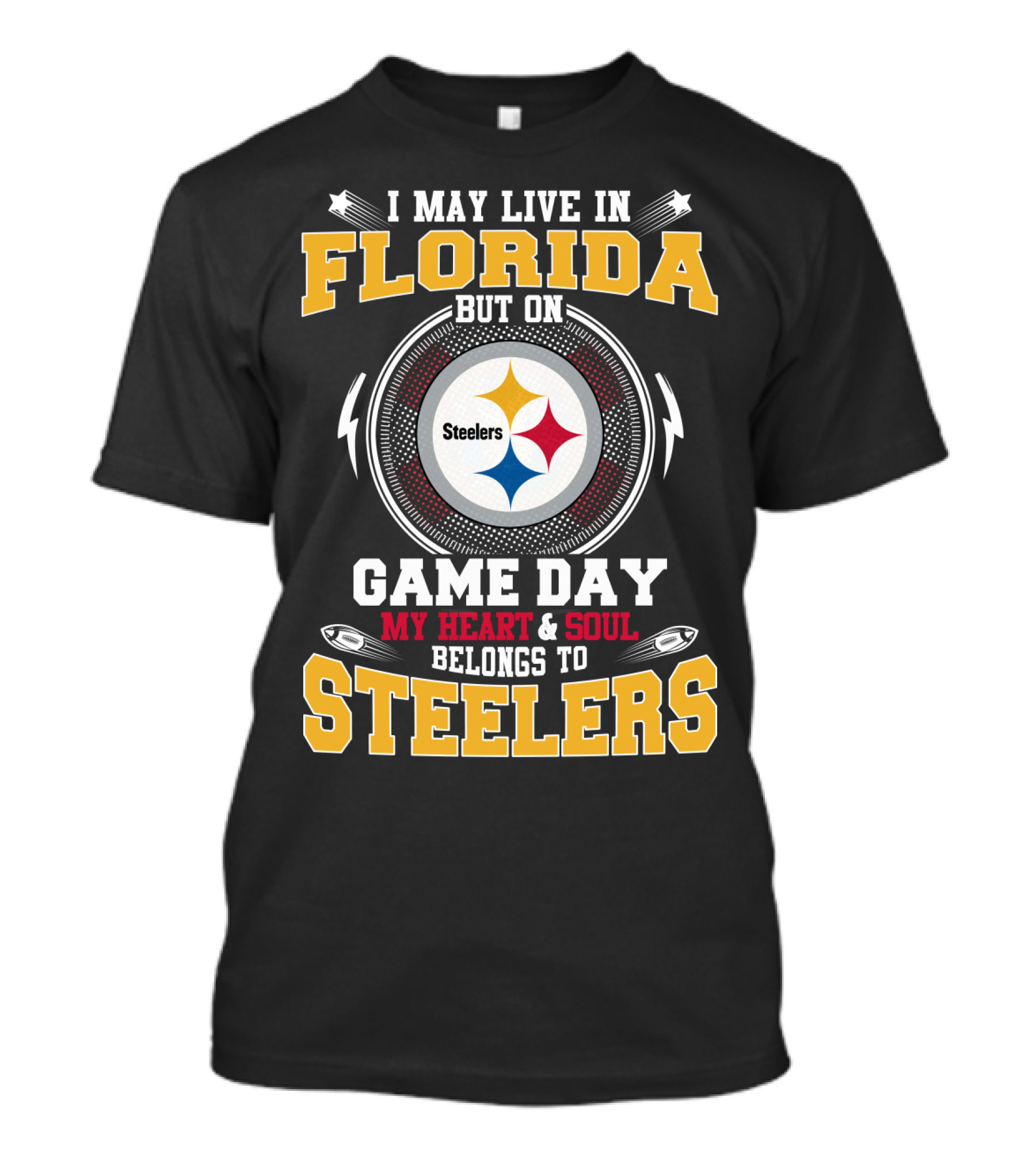 Florida Steelers Heart And Soul Game Day T-Shirt