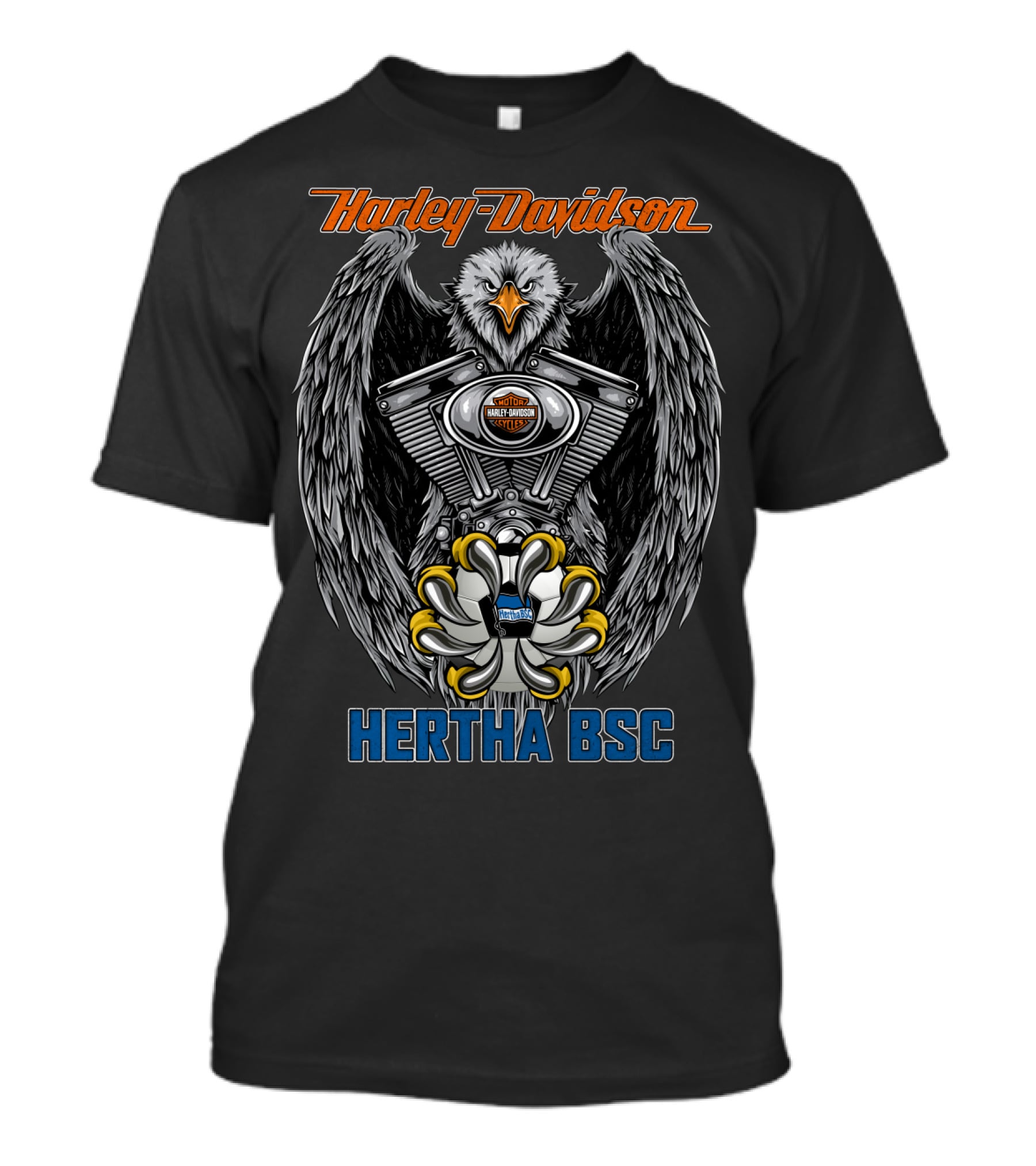 Harley Davidson Eagle Engine Hertha Bsc T-Shirt