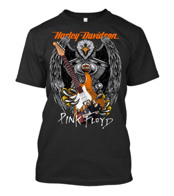 Harley Davidson Pink Floyd Eagle Guitar Motif T-Shirt