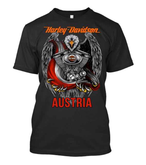 Harley Davidson Austria Eagle Engine T-Shirt
