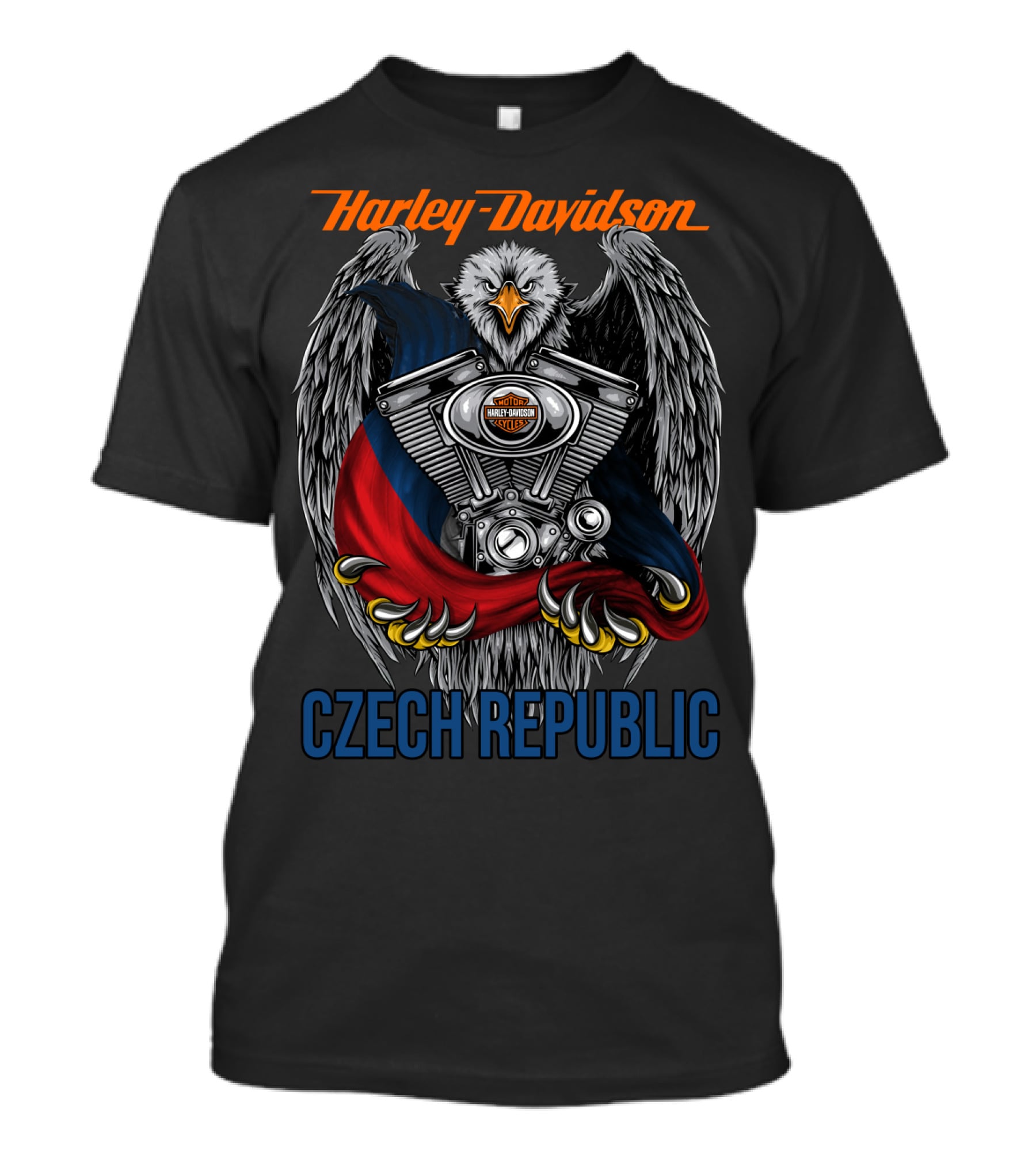 Harley Davidson Czech Republic Eagle Engine T-Shirt