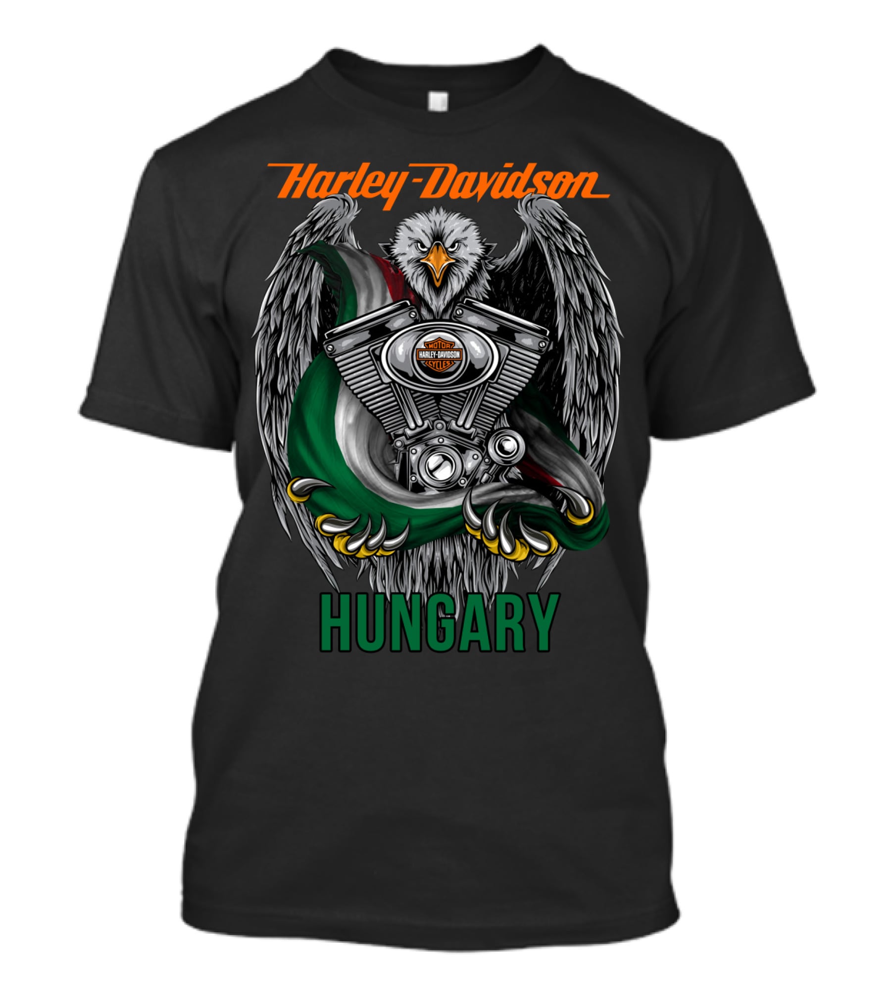 Harley Davidson Eagle Engine Hungary T-Shirt