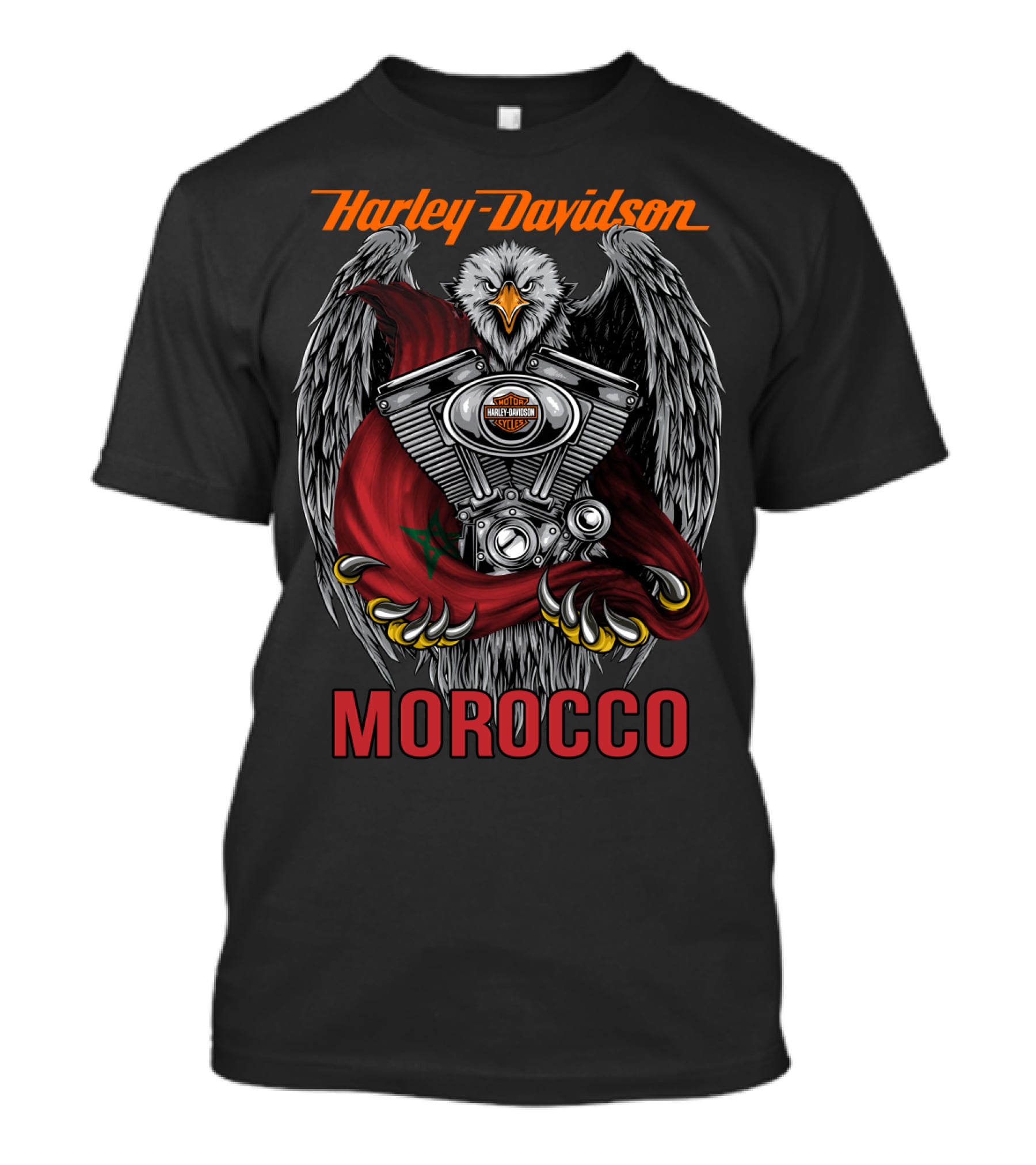 Harley Davidson Morocco Eagle Engine T-Shirt