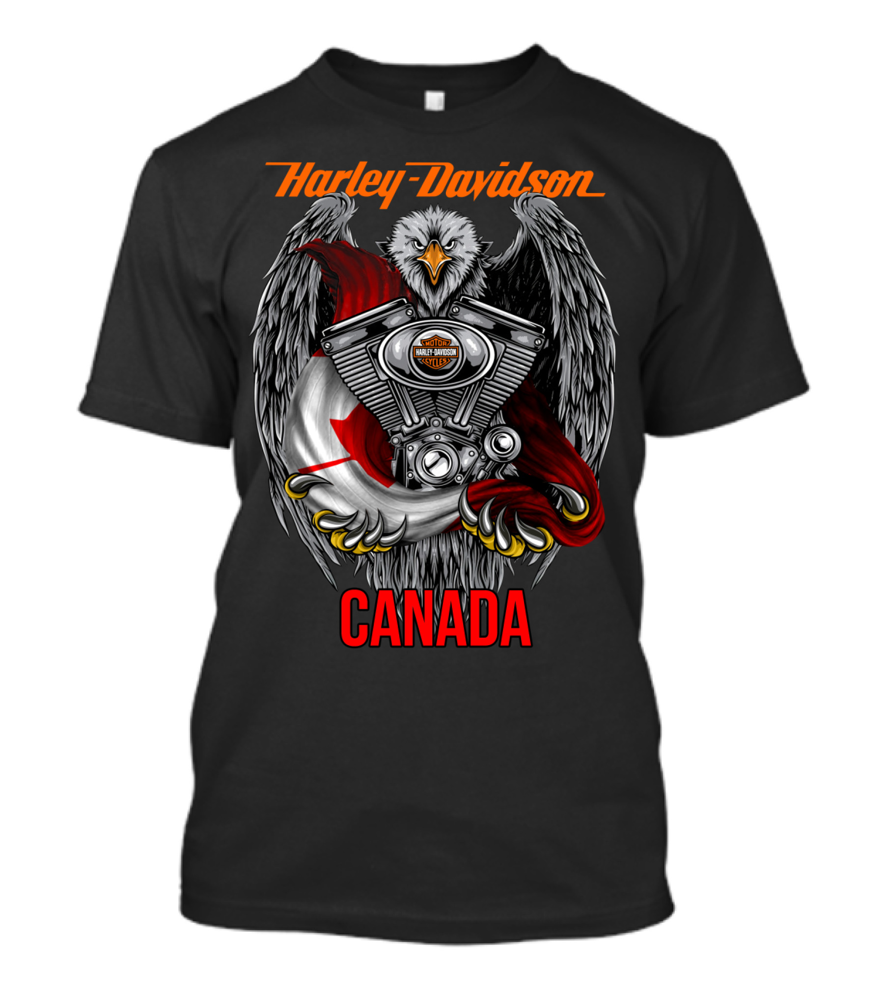 Harley Davidson Eagle Engine Canada T-Shirt