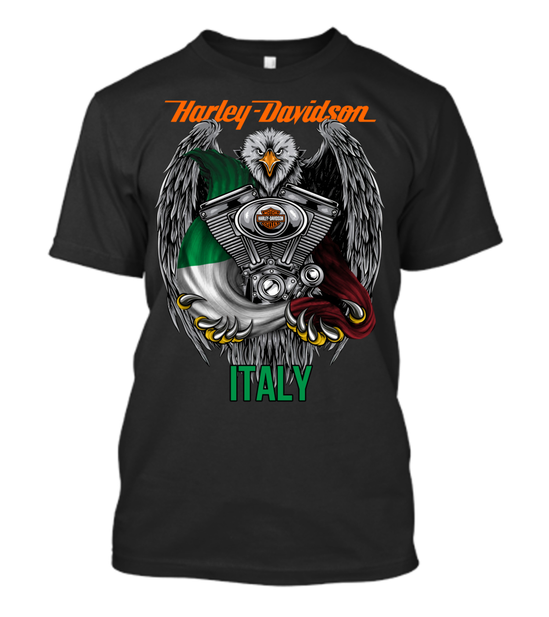 Harley Davidson Italy Eagle Engine T-Shirt