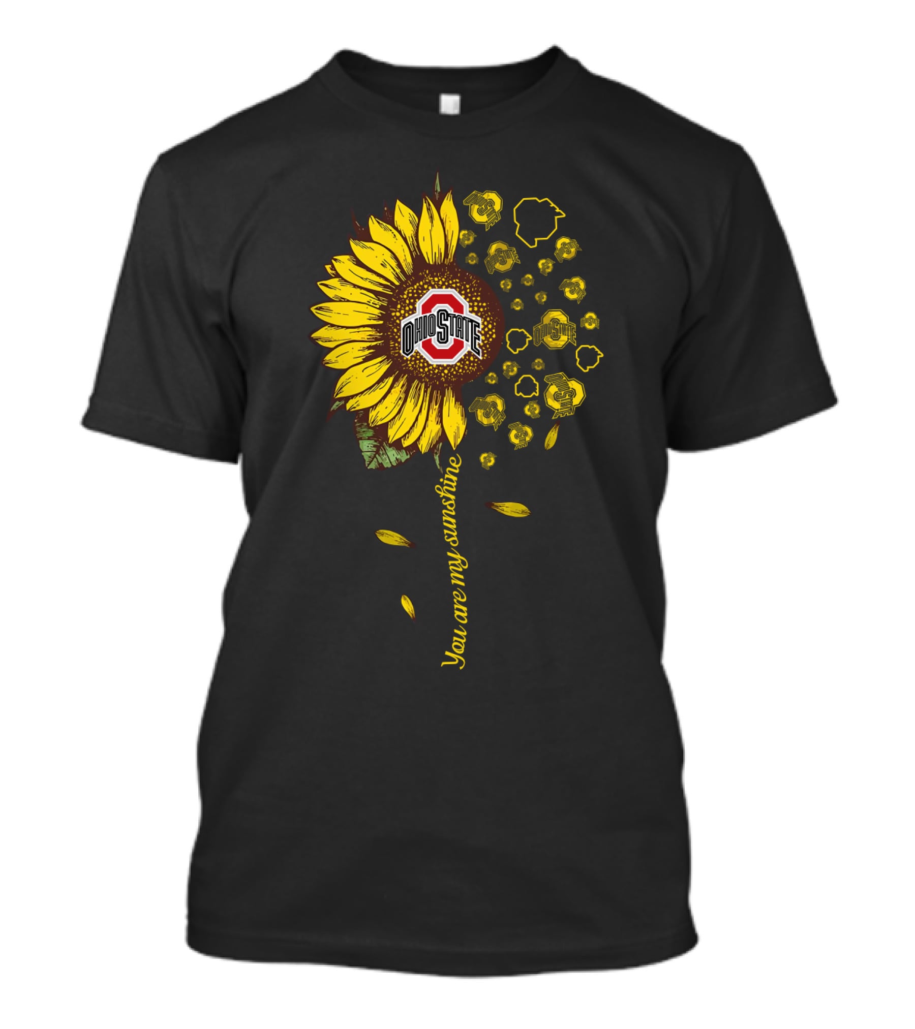 Ohio State Sunflower You Are My Sunshine Ncaa Osb T-Shirt